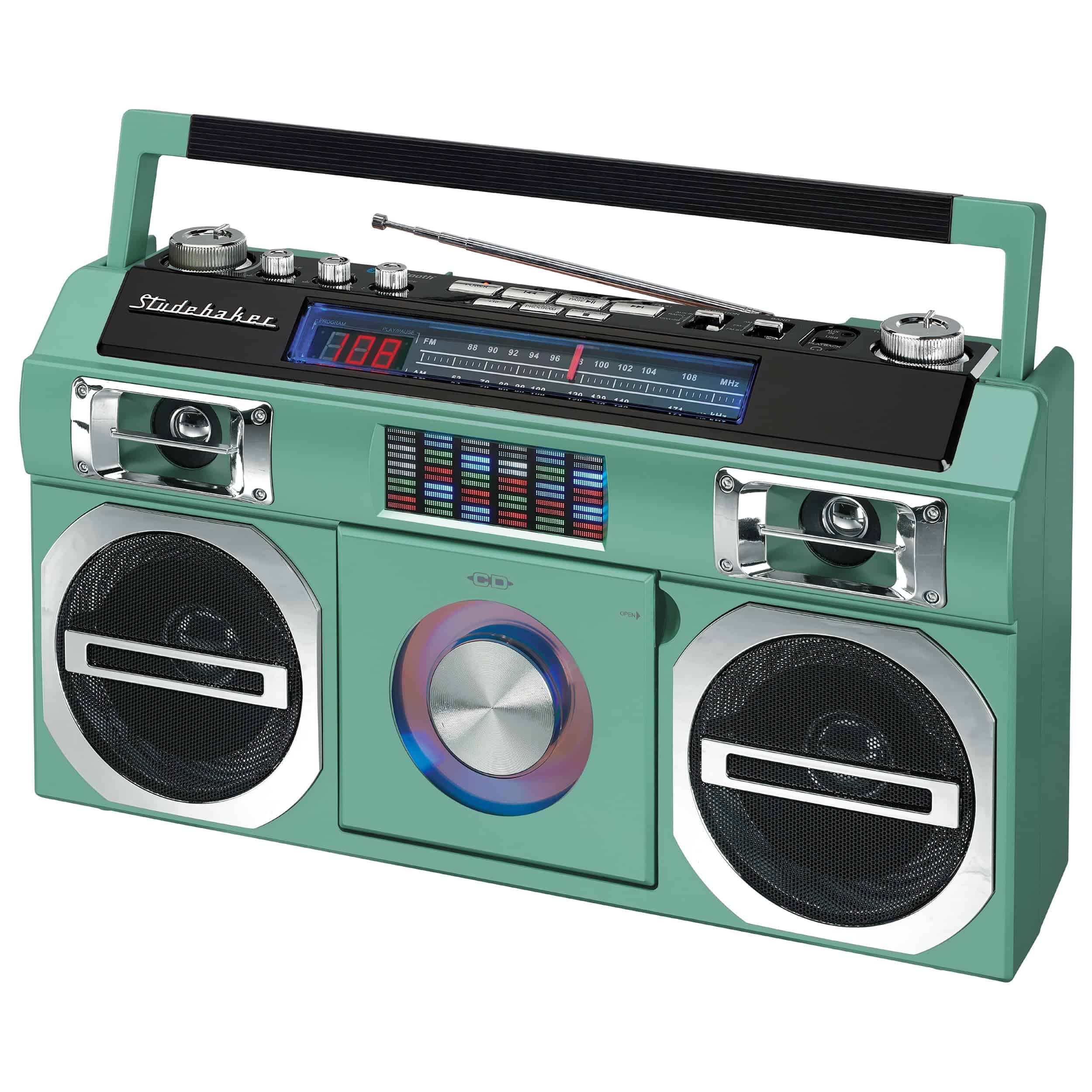 Studebaker SB2149TE Master Blaster Bluetooth Boombox con 3