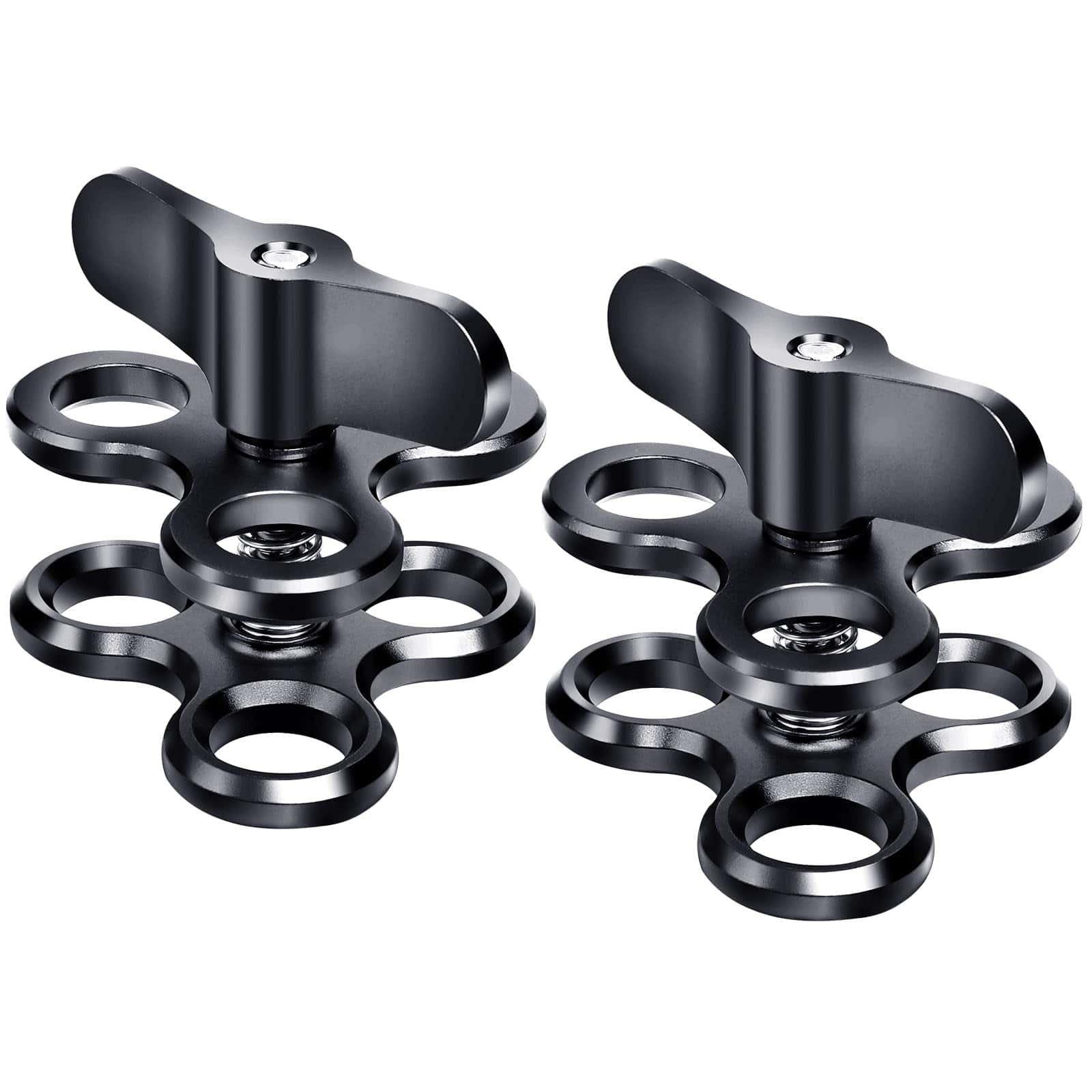 LetonPower 3-Hole 1" Soporte de Bola con Abrazadera de