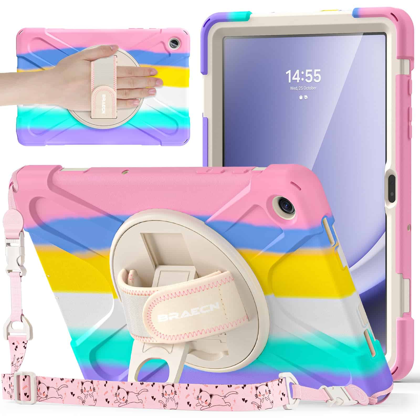 Funda para Niños BRAECNstock para Samsung -Rosa Colorido