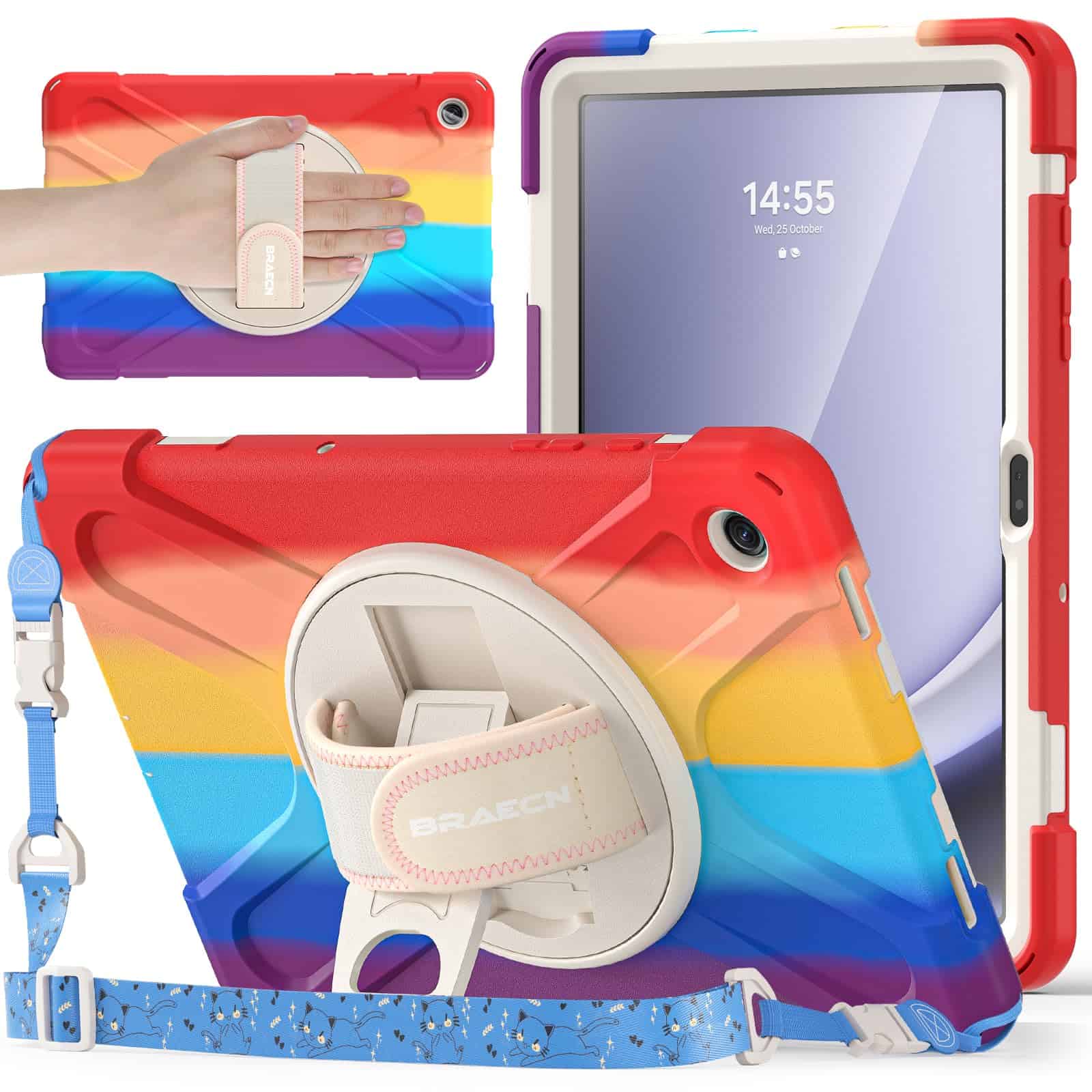 Funda para niños BRAECNstock para Samsung -Rojo colorido