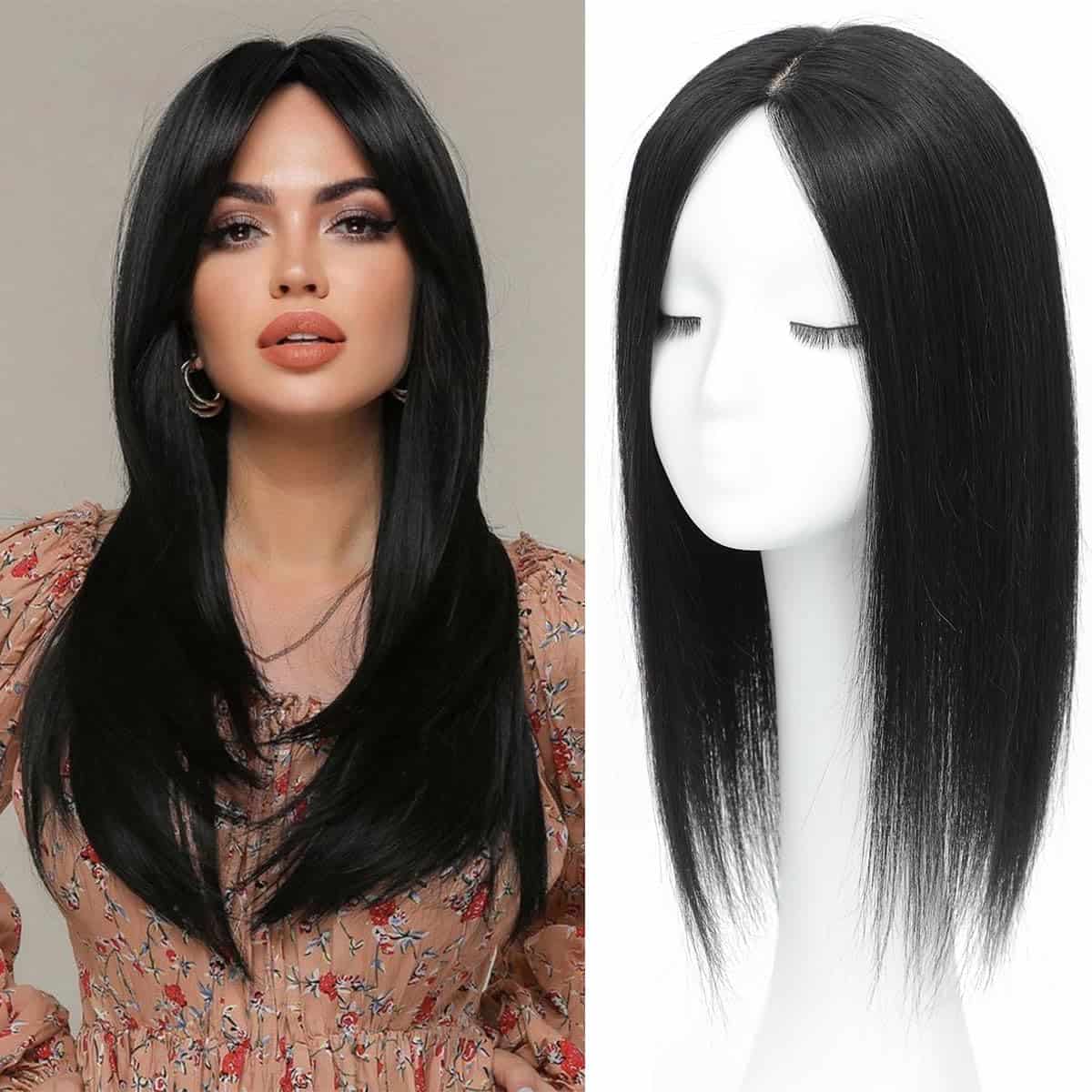 Aimeolyn Hair Toppers para mujeres 16 pulgadas Pelo Toppers