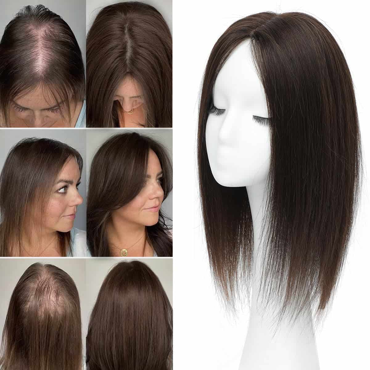 Toppings para el Cabello Aimeolyn para Mujeres 16 pulgadas