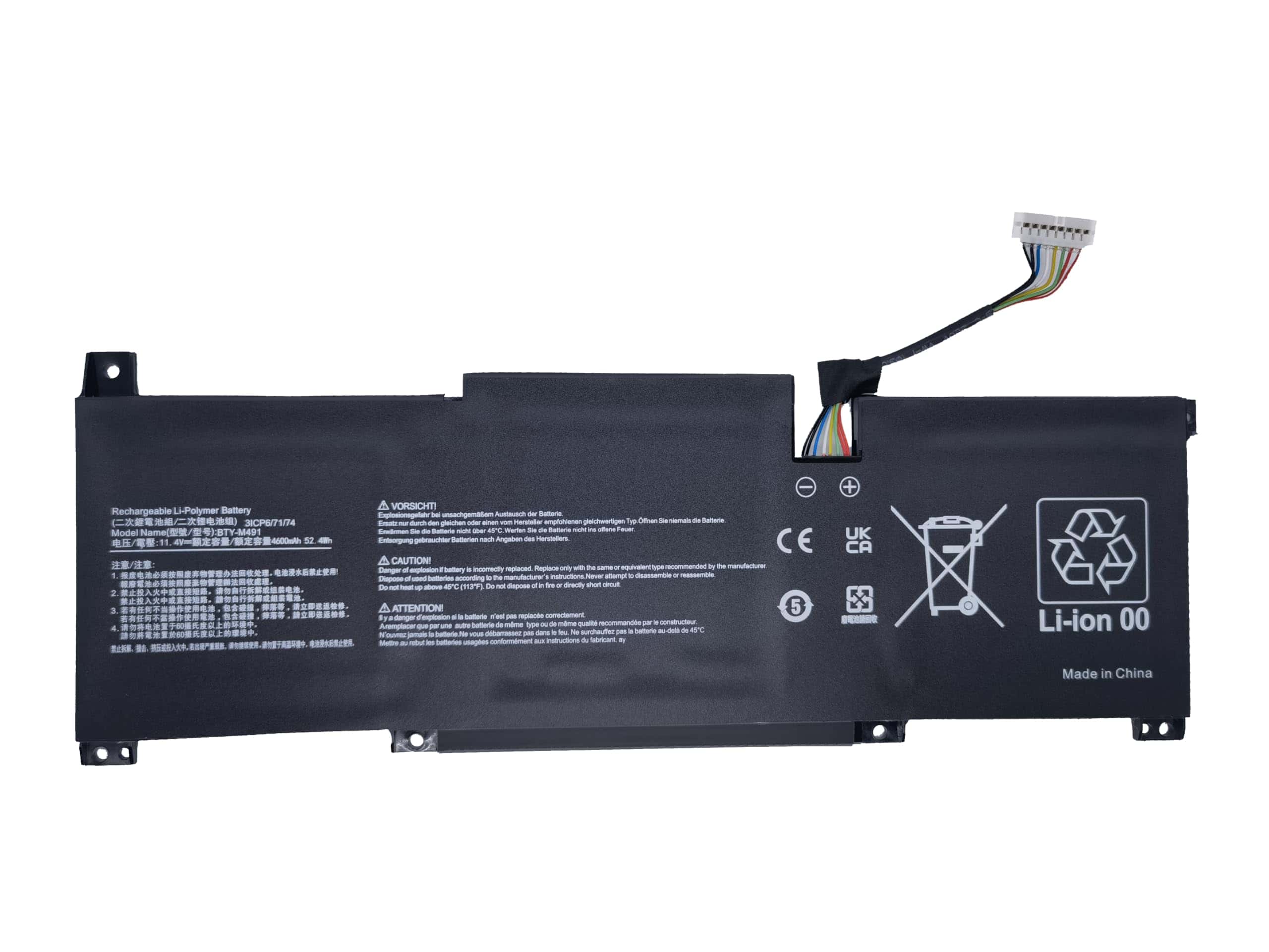 Batería de Laptop YXKC BTY-M491 Compatible con MSI Modern