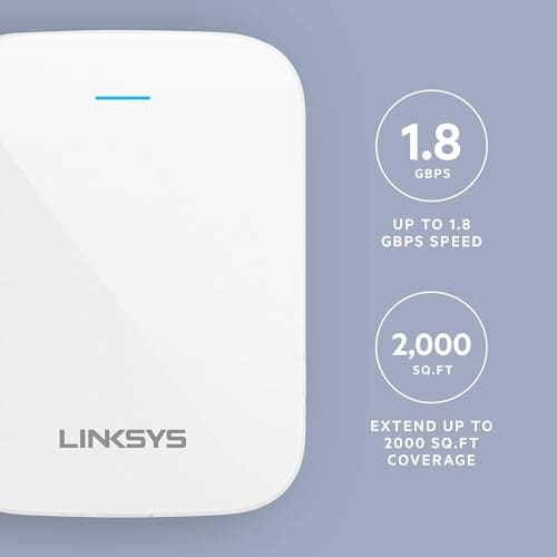 Extensor de Rango Inalámbrico WiFi 6 Linksys | Velocidad de - Image 3
