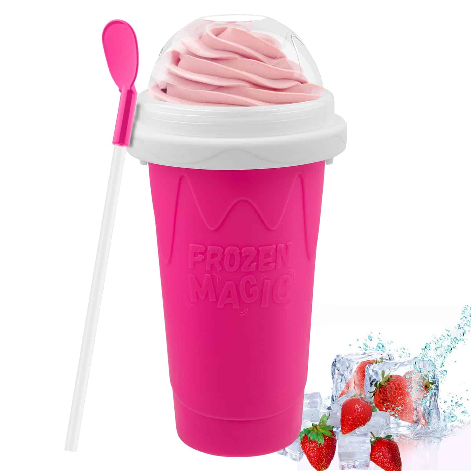 Taza para Hacer Helado Firjuty Capacidad 210mL -Rosa