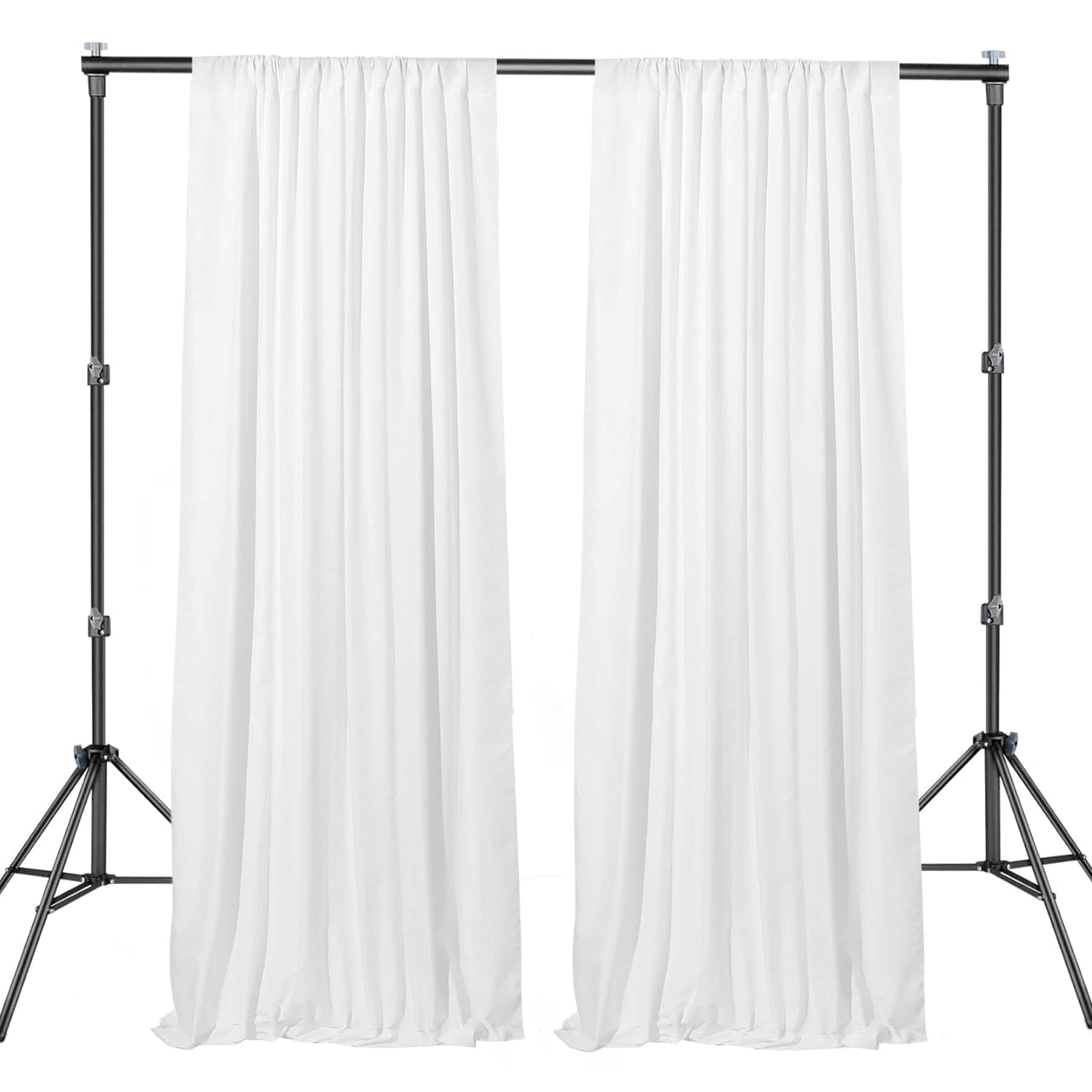 Cortinas de Fondo Blancas de 30x10 pies para Fiestas - - Image 6