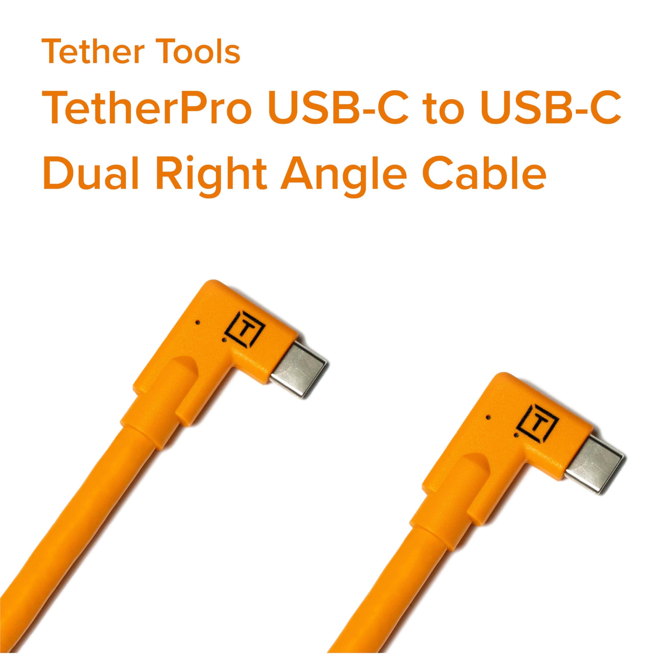 Cable Tether Tools TetherPro USB-C de 15' con Ángulo Recto - Image 3