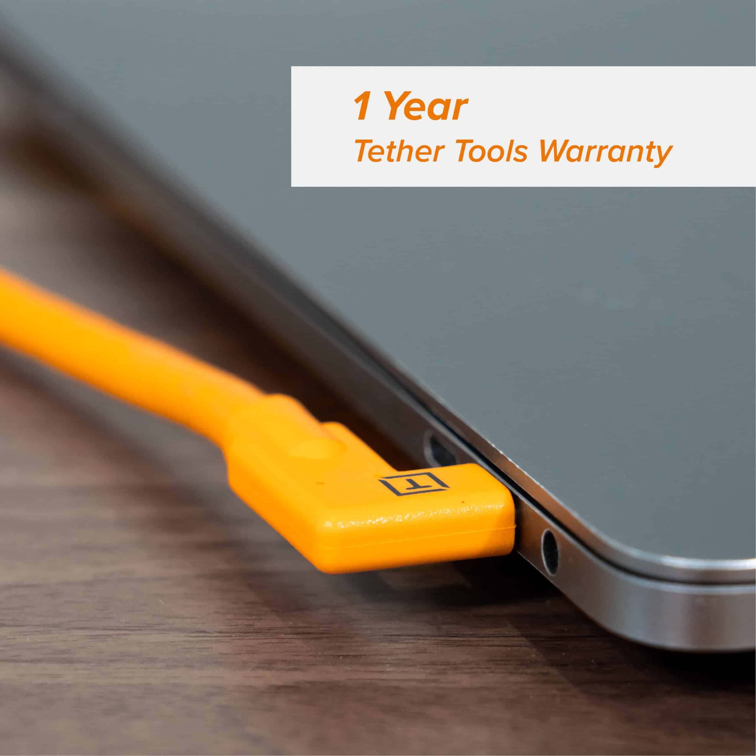 Cable Tether Tools TetherPro USB-C de 15' con Ángulo Recto - Image 7
