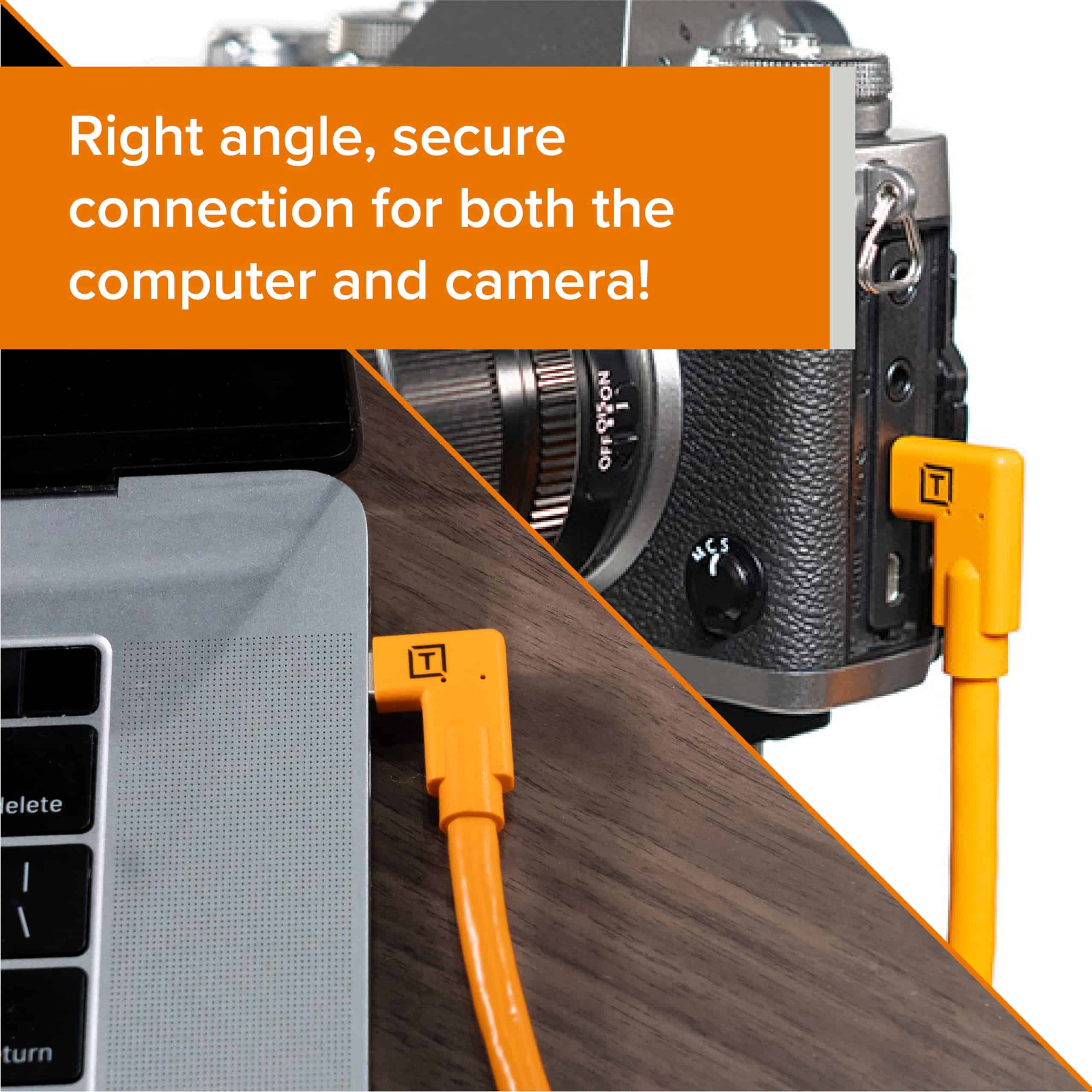 Cable Tether Tools TetherPro USB-C de 15' con Ángulo Recto - Image 4