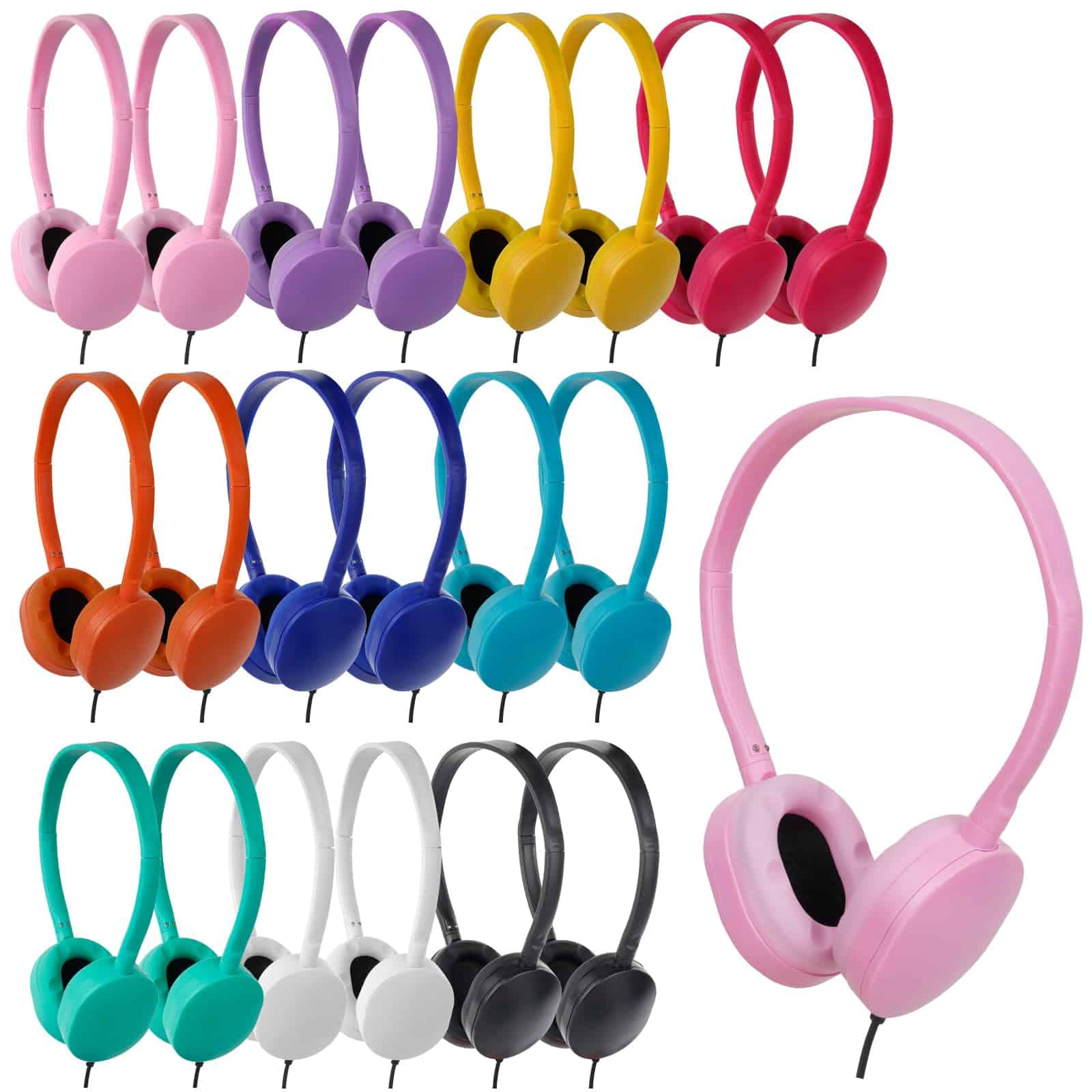 ZNXZXP 20 Pack Auriculares para Niños a Granel para