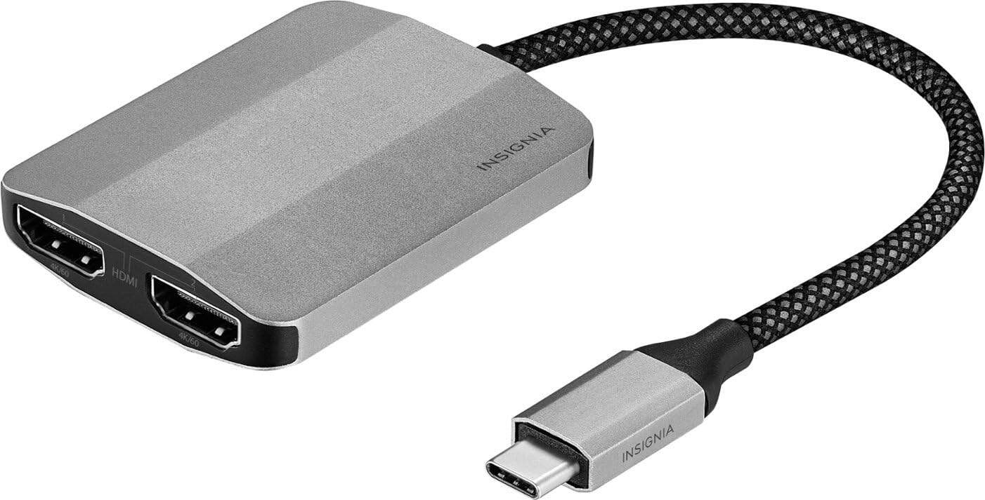 Adaptador INSIGNIA USB-C a Dual HDMI 4K