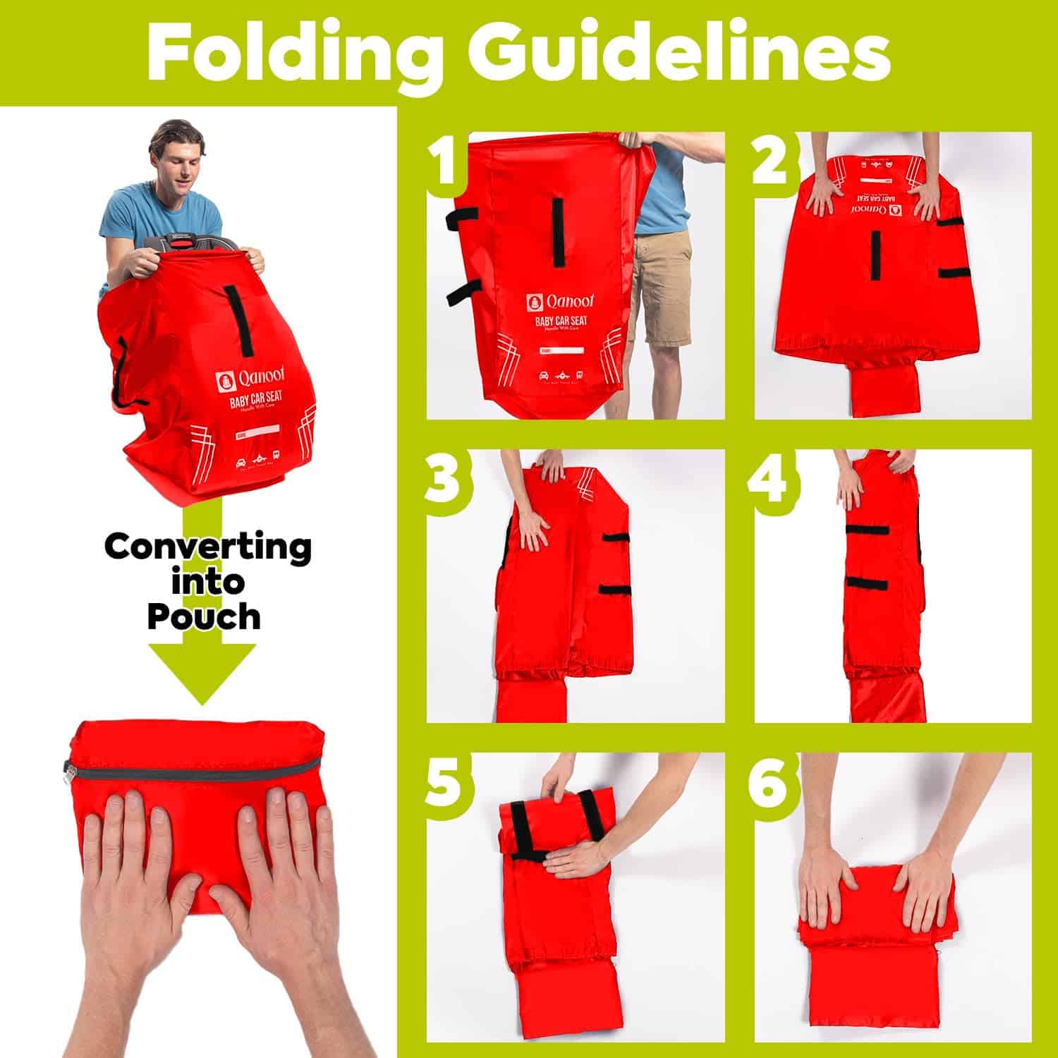 Bolsa de Viaje para Asiento de Coche Qanoot para Avión - - Imagen 7