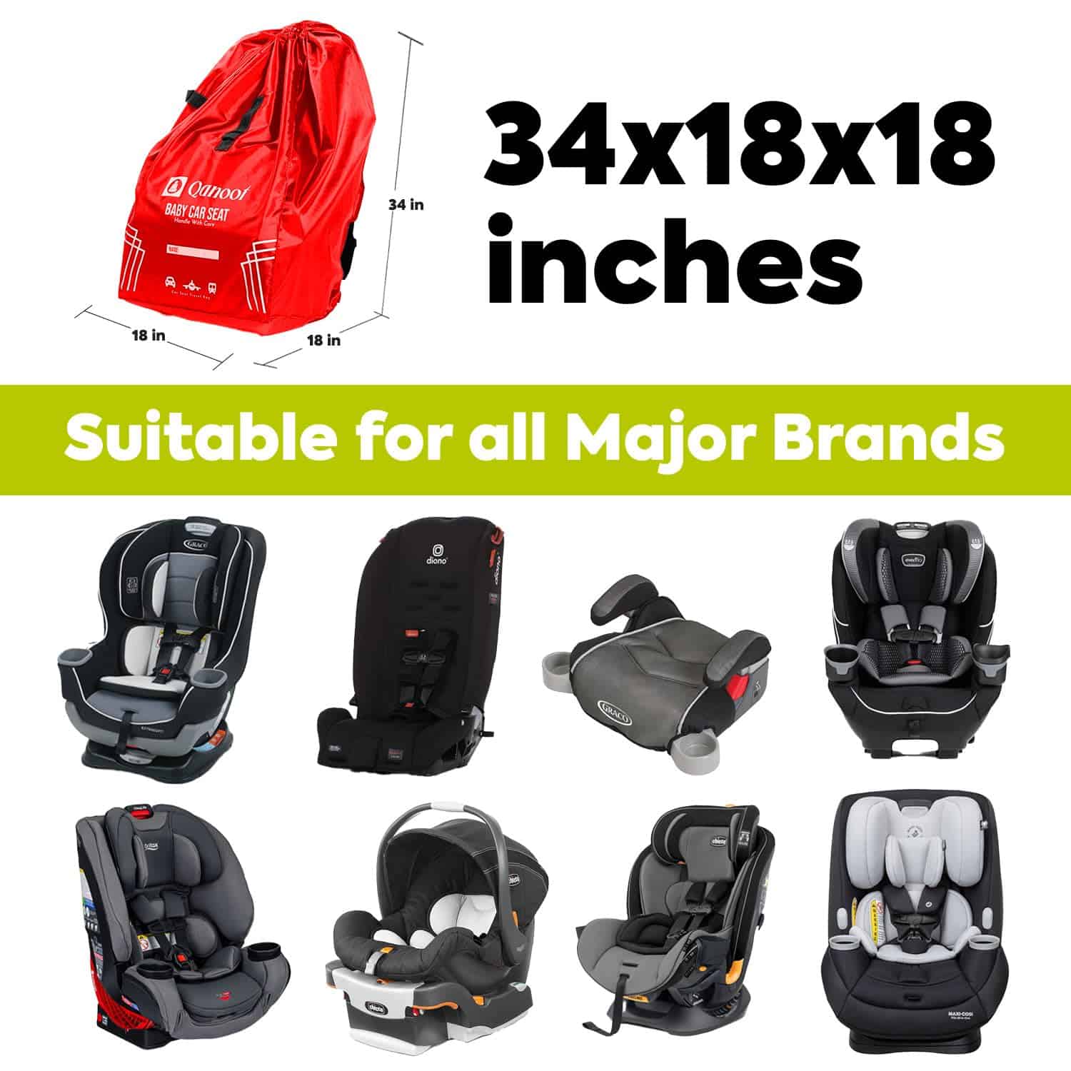 Bolsa de Viaje para Asiento de Coche Qanoot para Avión - - Imagen 4