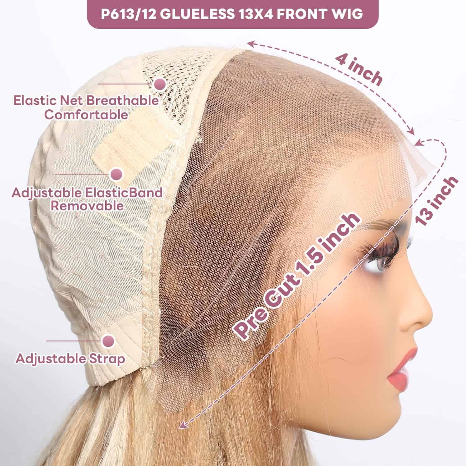 Pelucas de Encaje Frontal de Pelo Humano SUPERLOOK P12/613 - Imagen 5