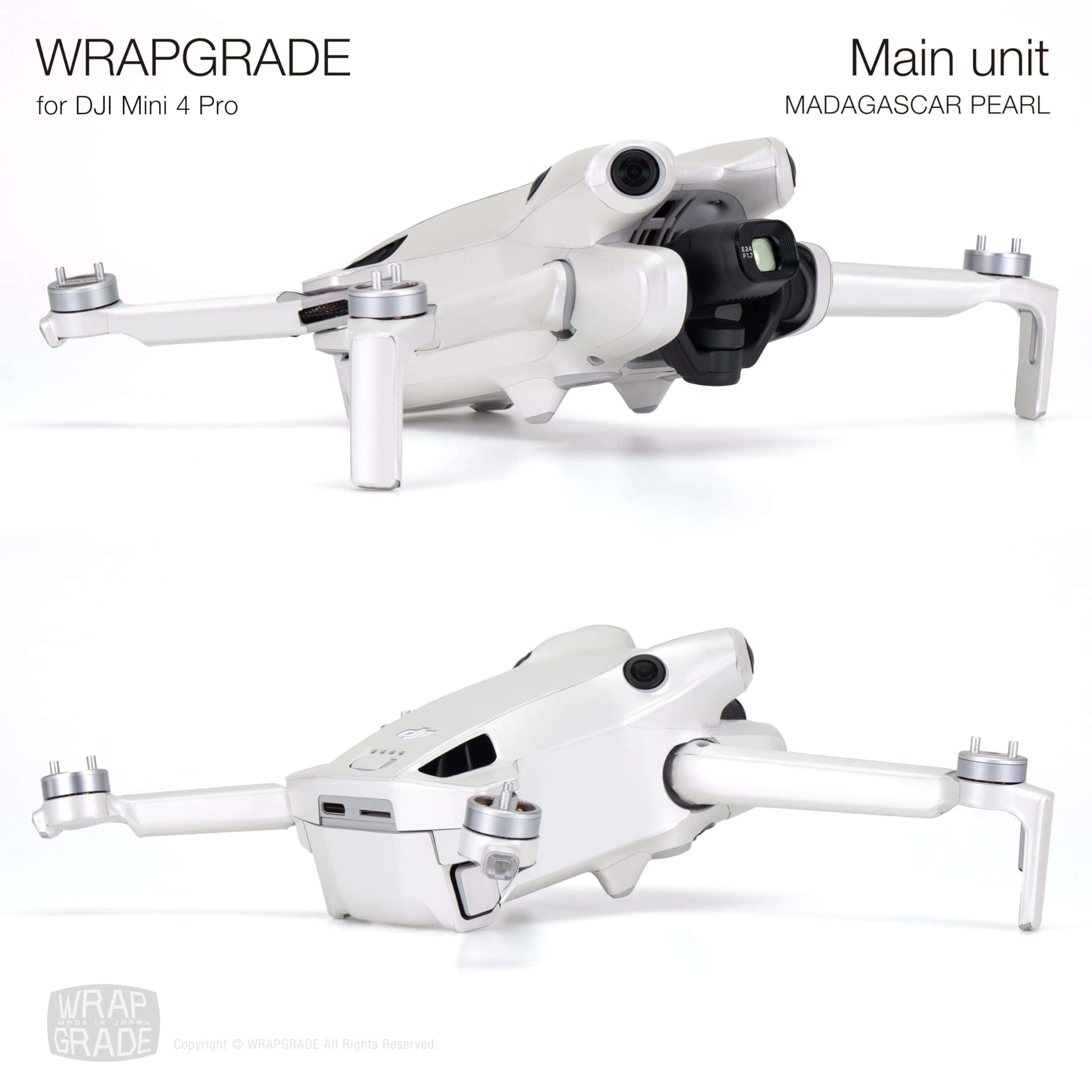 Calcomanías Skin WRAPGRADE Compatible con DJI Mini 4 Pro | - Imagen 6