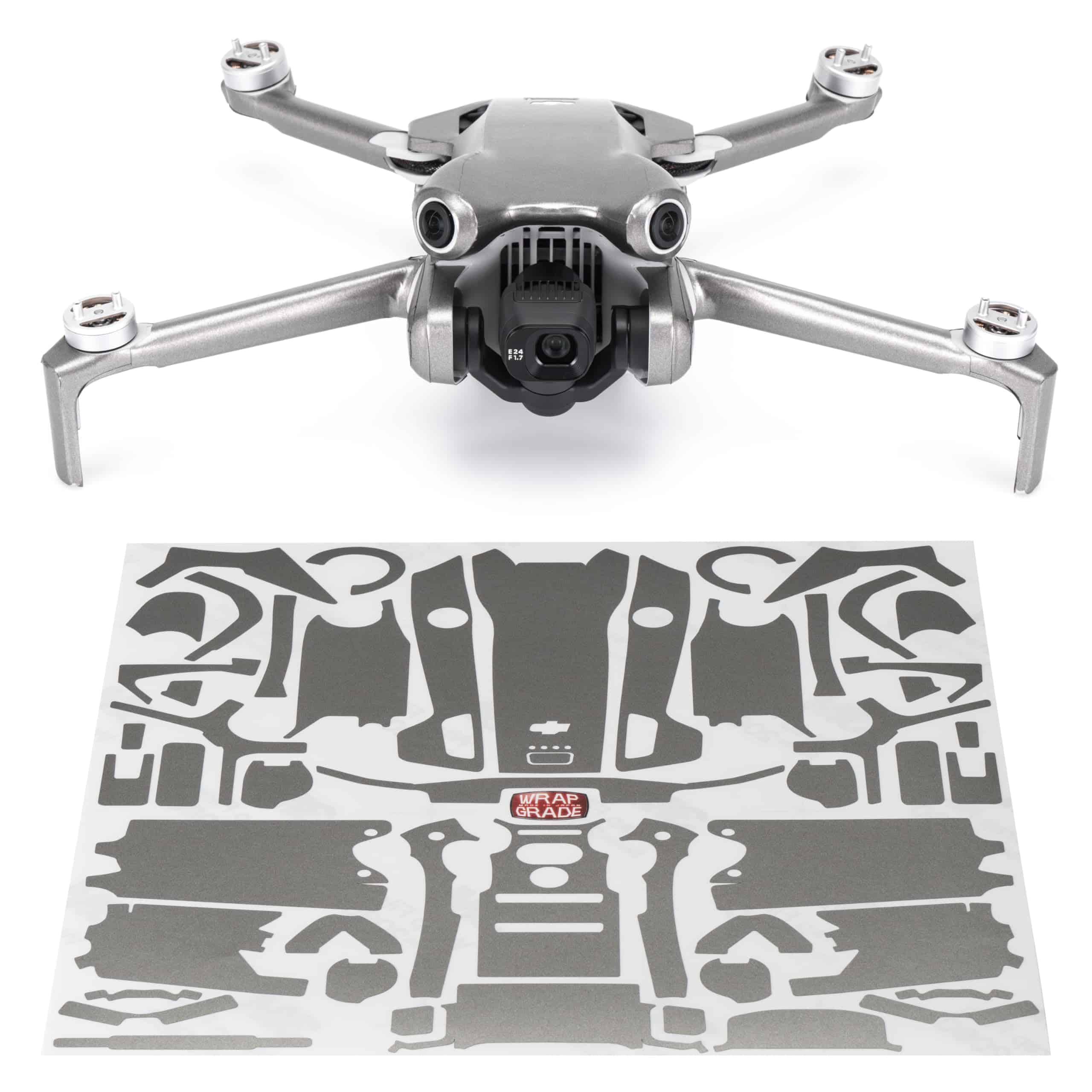 Adhesivos de piel WRAPGRADE compatibles con DJI Mini 4 Pro