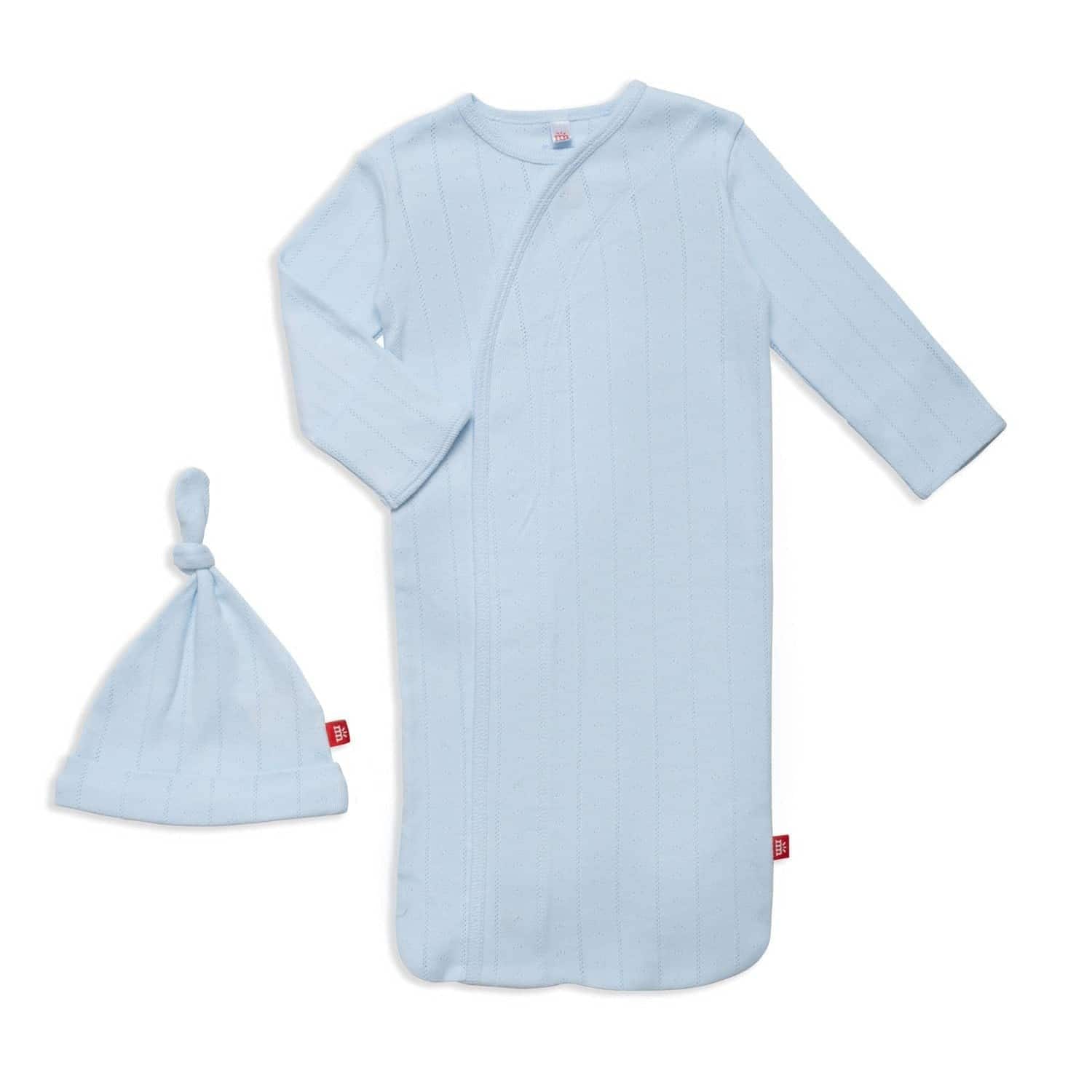 Conjunto de Camisón y Gorro para Recién Nacidos de Algodón