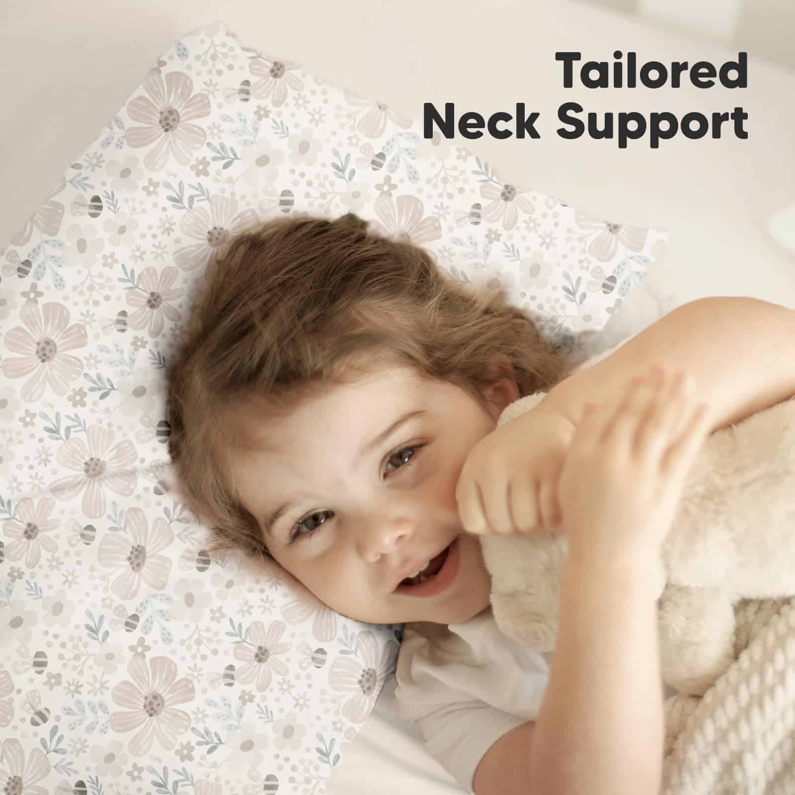 Almohada para Niños KeaBabies con Funda de -Flora Vale - Imagen 6