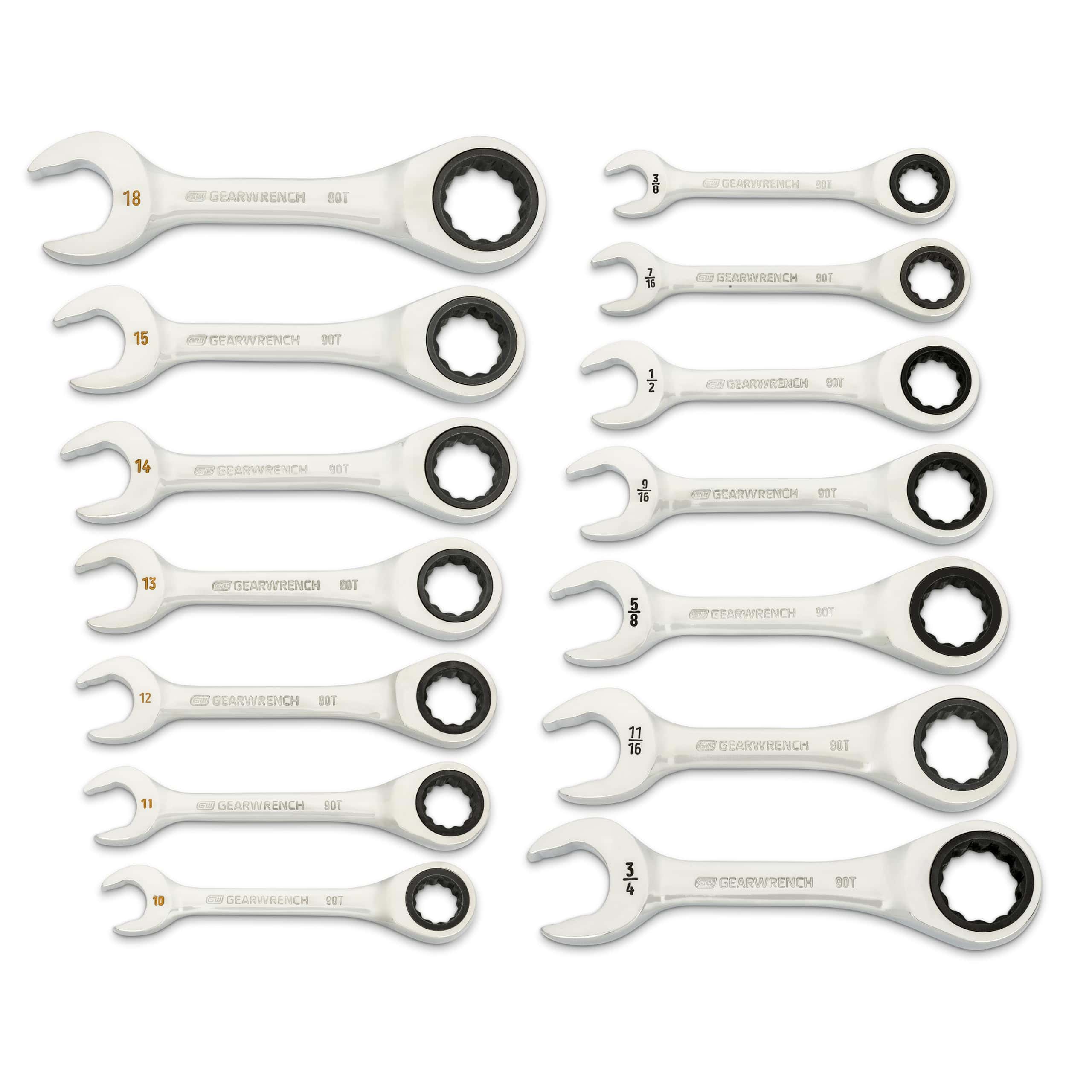 Juego de llaves de trinquete combinadas GEARWRENCH de 14