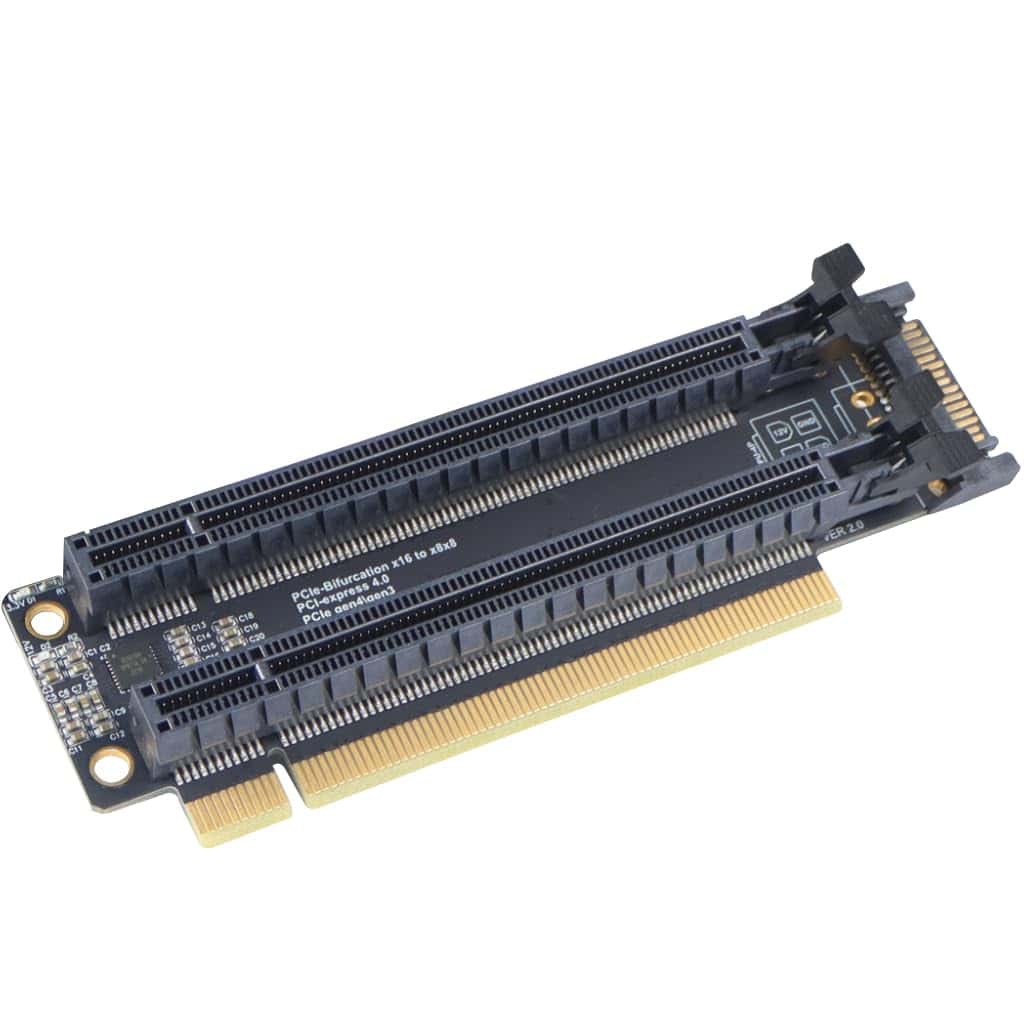 Tarjeta de Expansión JMT PCI-E 4.0 x16 1 a 2 Gen3 Split