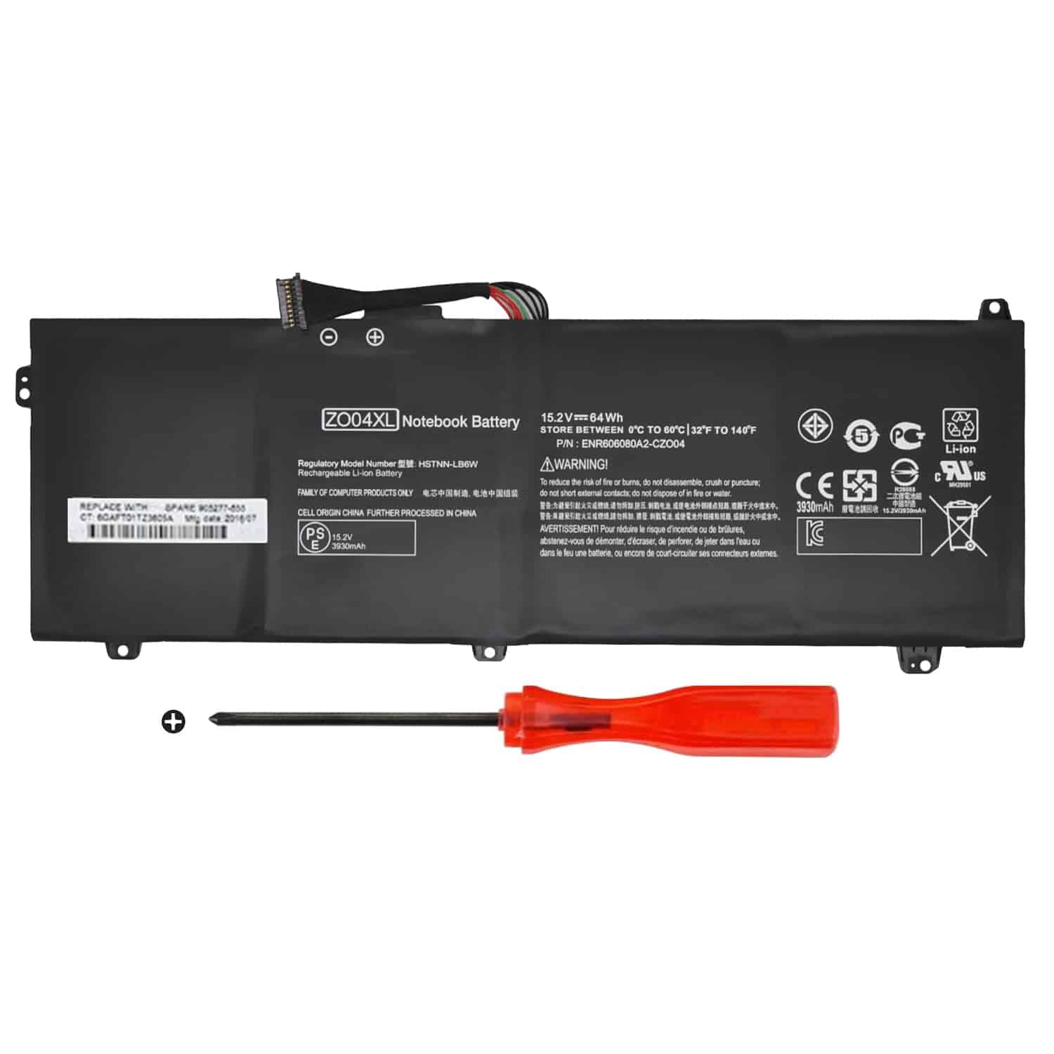 Batería de Repuesto DGFTB New ZO04XL ZO04 para HP Zbook