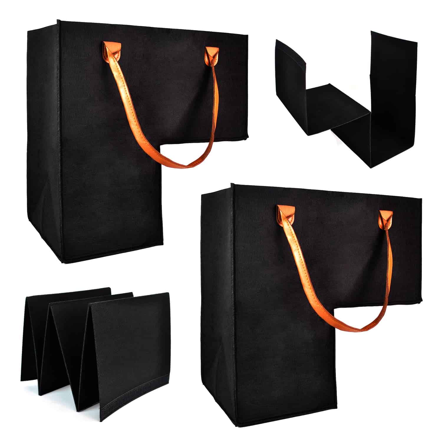 (2 PACK) Canasta para Escaleras – Canasta de -Negro