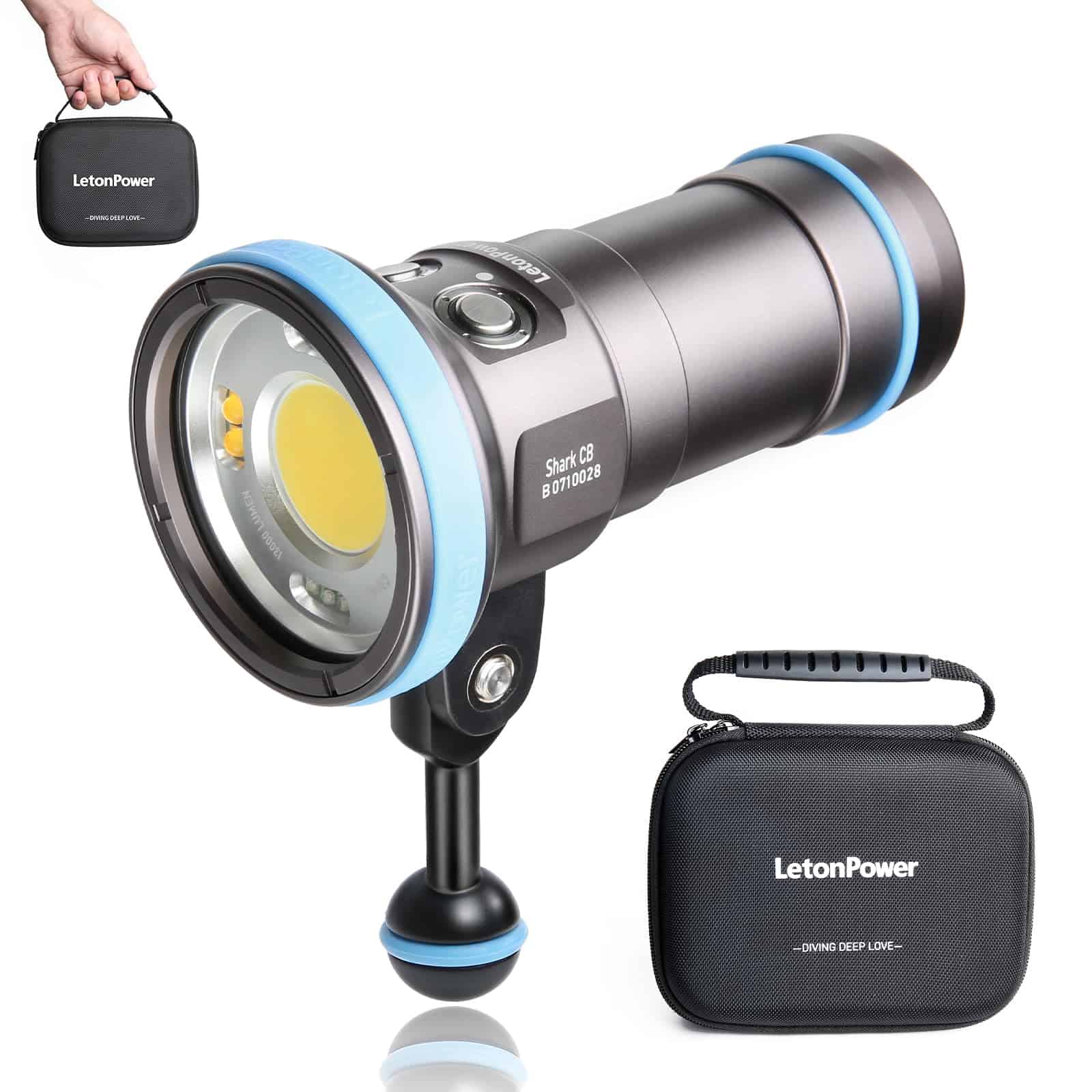 LetonPower Seal CF 6000 Lumen Luz de Buceo para Fotografía