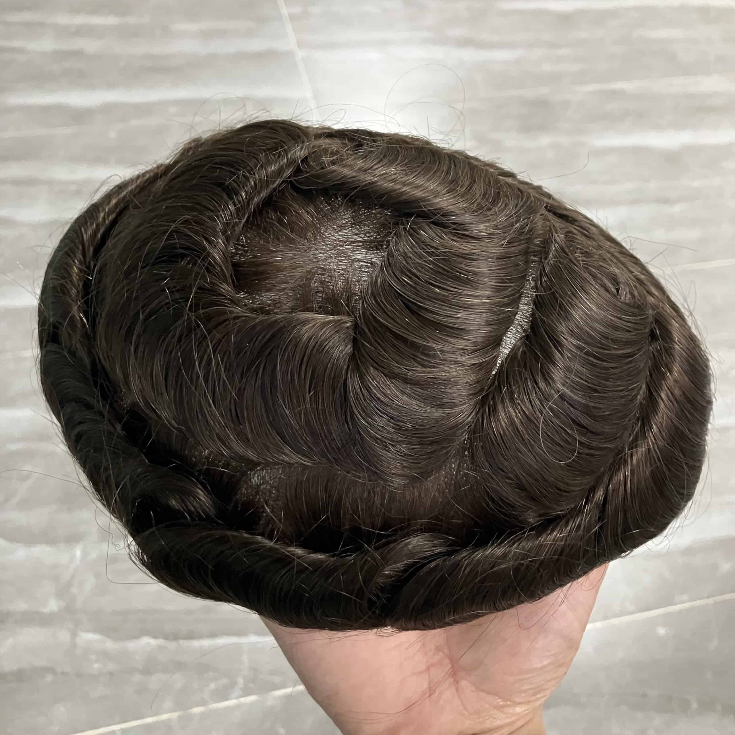 Toupee de Hombres Eversilky Transparente de Piel Ultra - Imagen 10