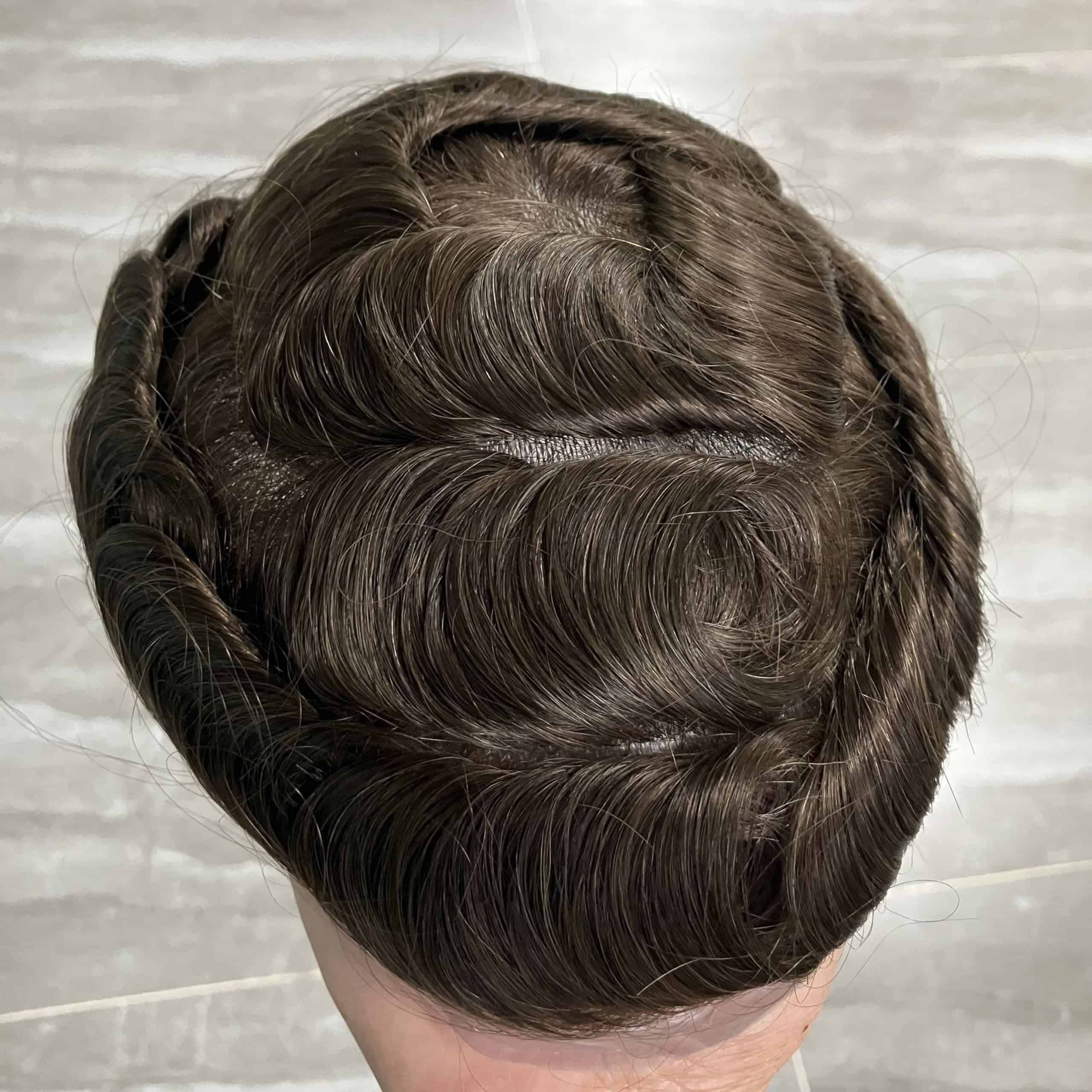 Toupee de Hombres Eversilky Transparente de Piel Ultra - Imagen 7