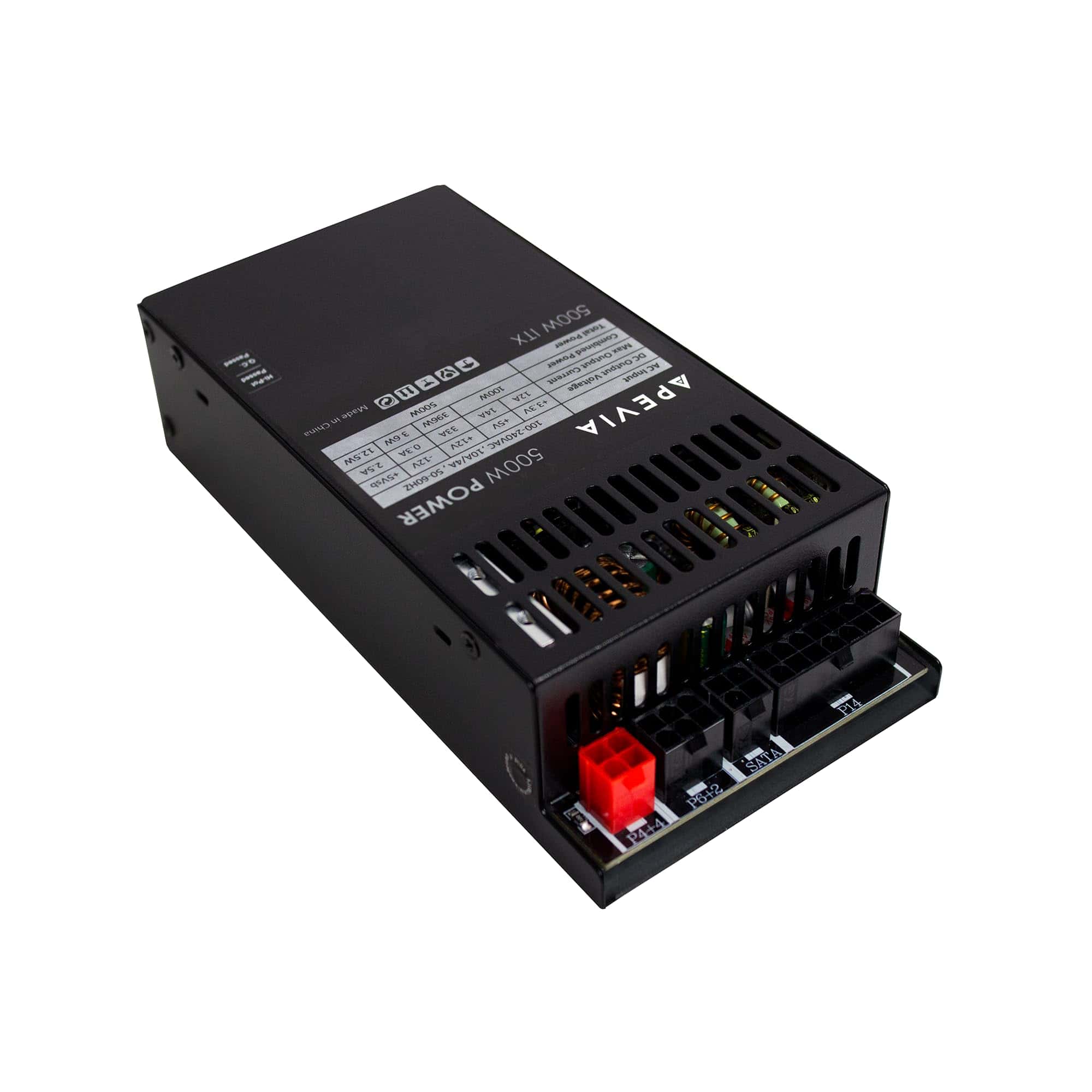 Apevia ITX-PFC500W Mini ITX/Flex ATX / 1U 500W Fuente de