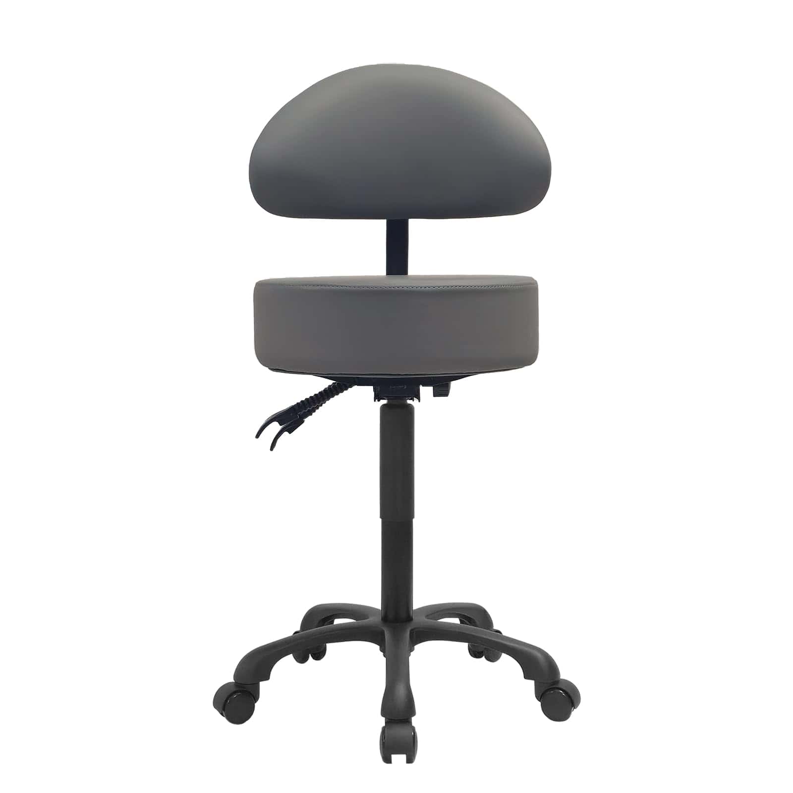 Taburete Giratorio con Ruedas de Lilfurni, Asiento Redondo