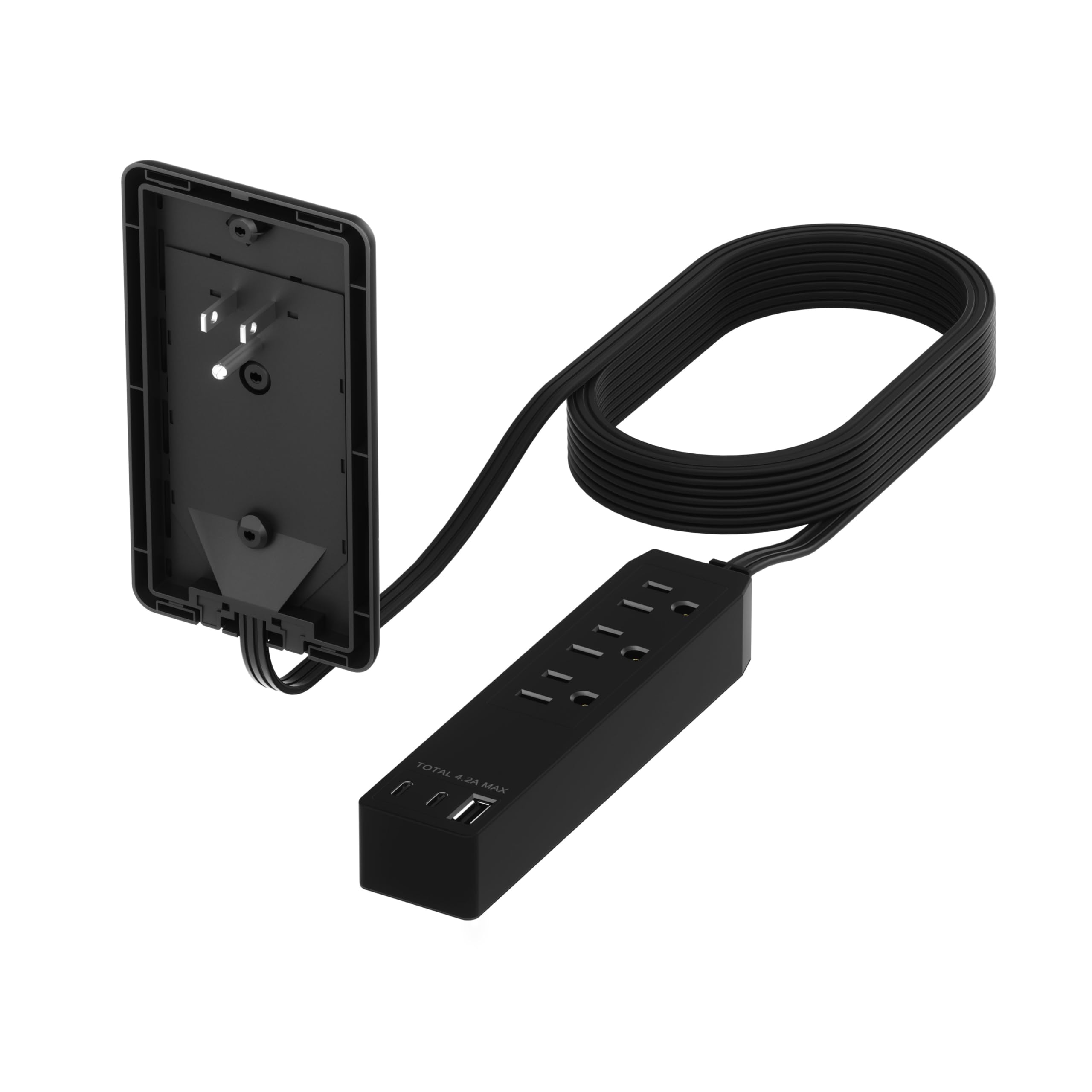 Extensor de salida LIDER con 3 tomacorrientes, 21W USB