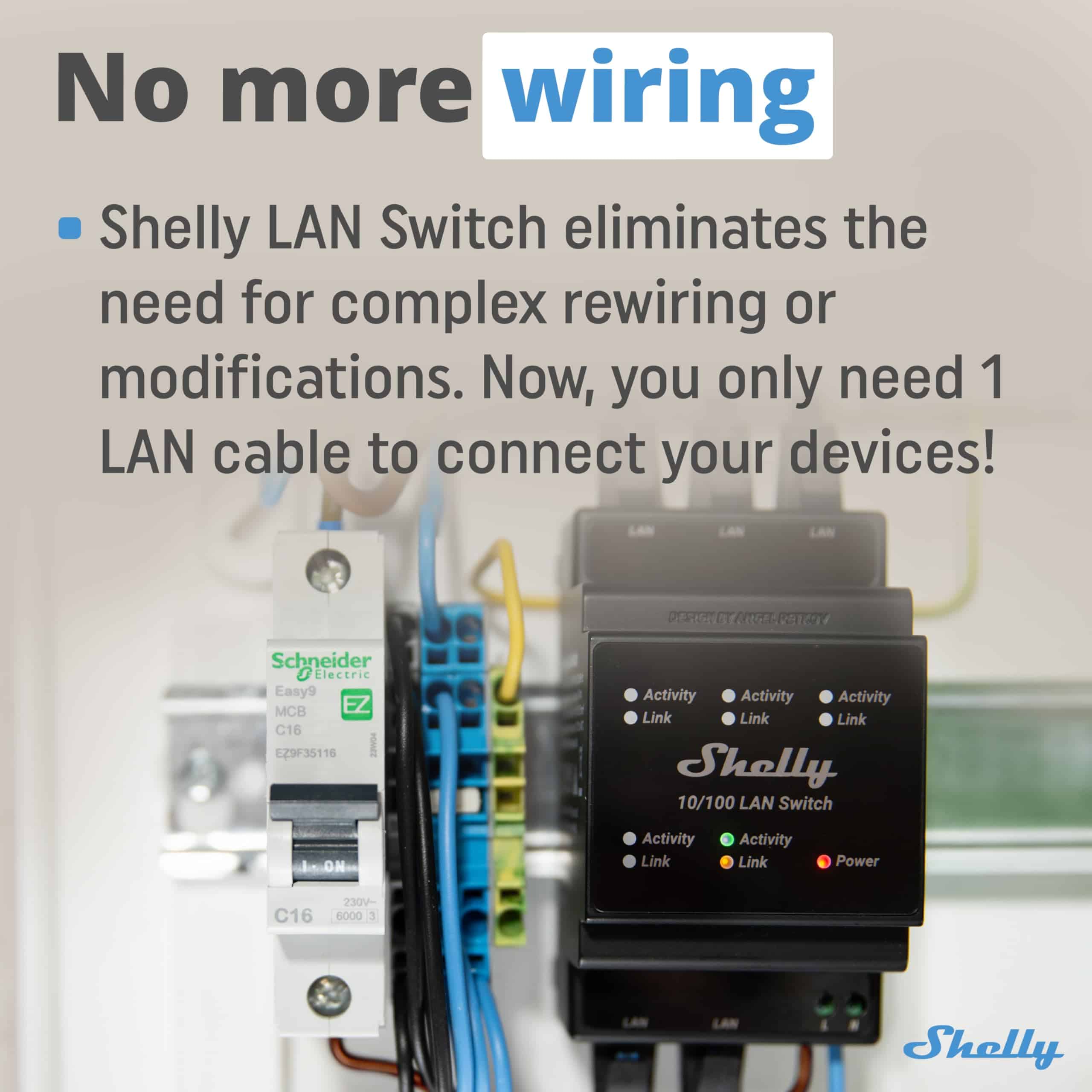 Switch LAN Shelly | Switch Ethernet de 5 Puertos RJ45 - Image 6