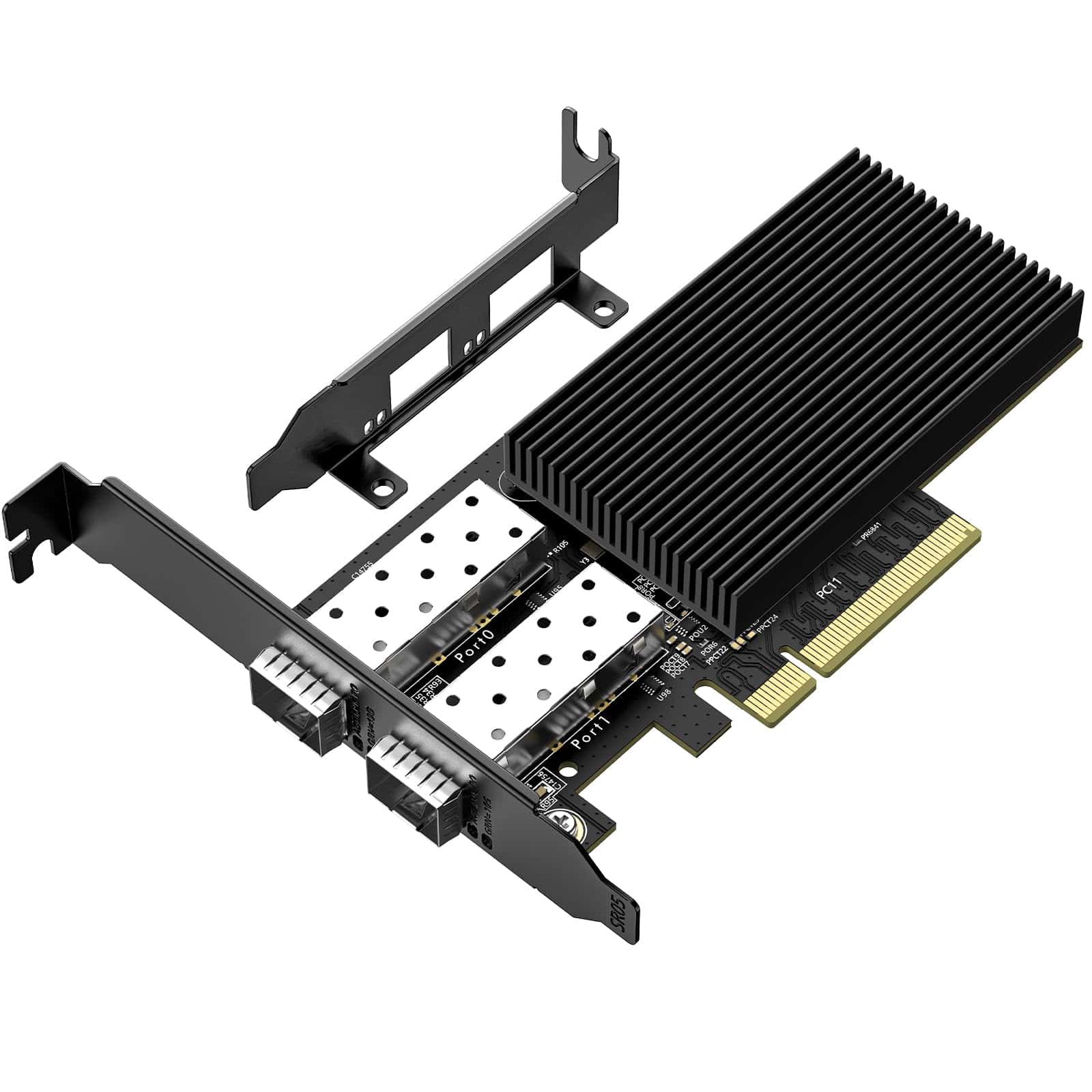Tarjeta de red 10Gb SFP+ PCIe NIC con doble puerto SFP+ de