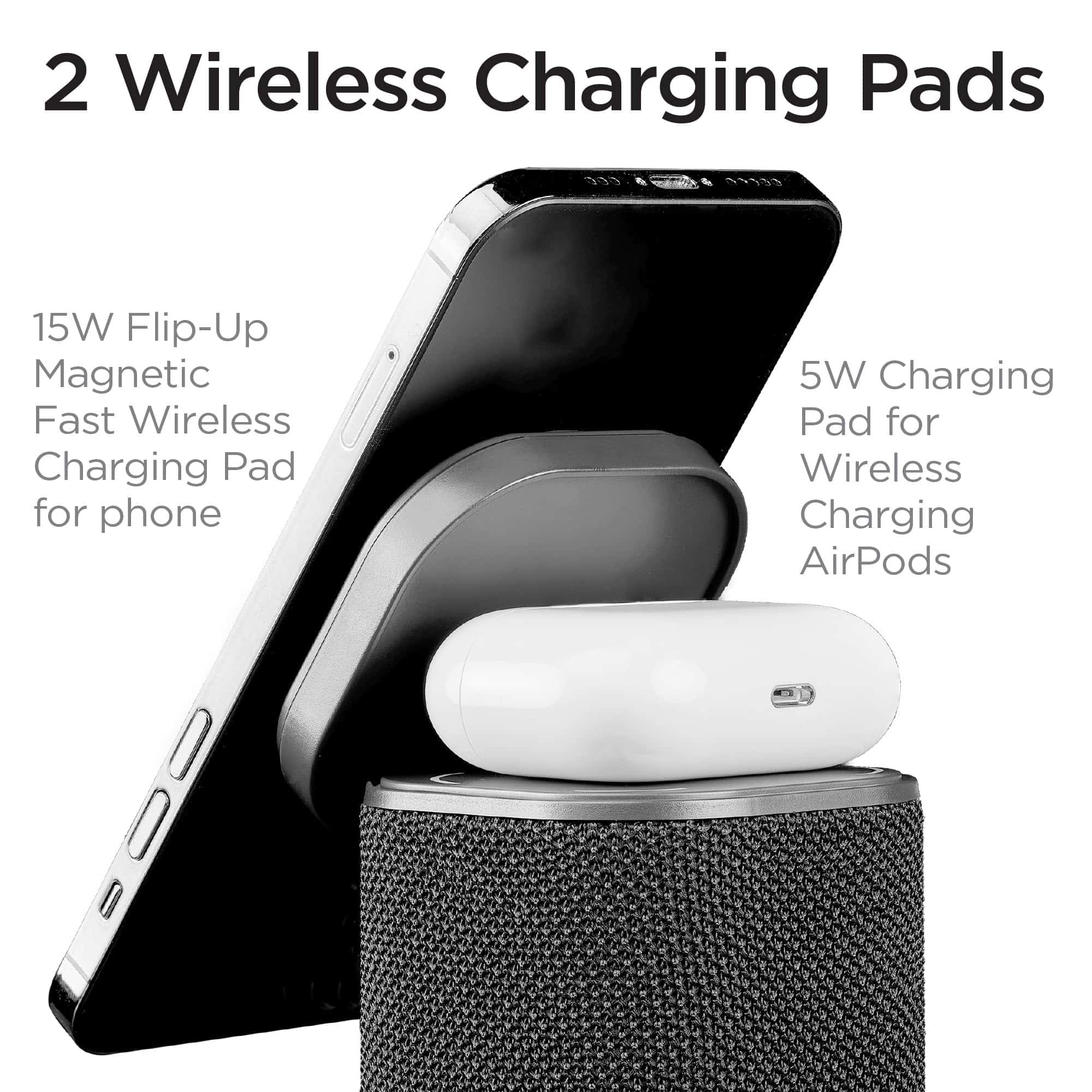 Altavoz Bluetooth iHome con Cargador -Gris Oscuro - Image 4