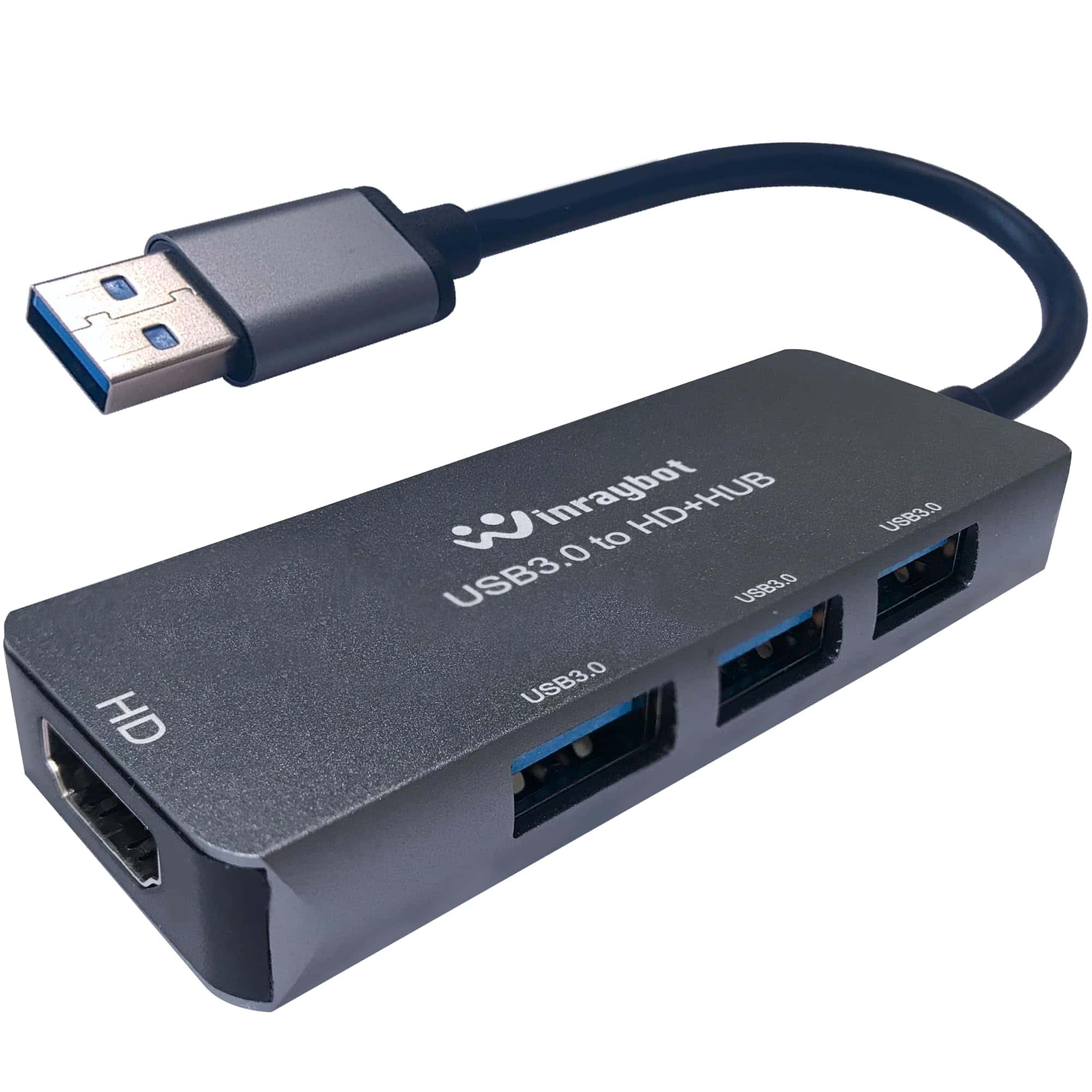 Adaptador USB a HDMI WinRaybot para Monitor, Concentrador
