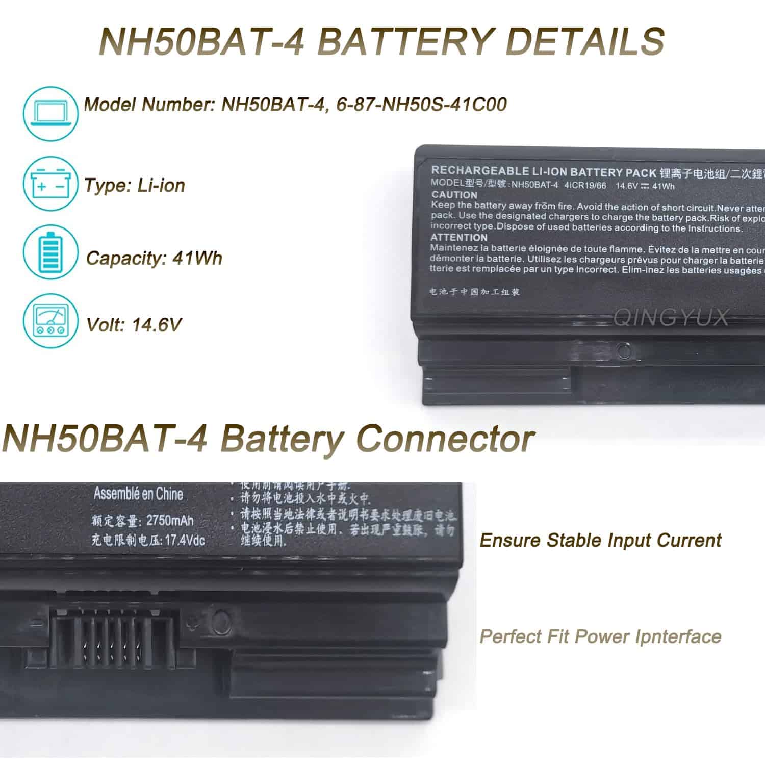 Laptop Akku N750Bat 4 6 87 NH50S 41D00 für Terra 1715v Terra Mobile