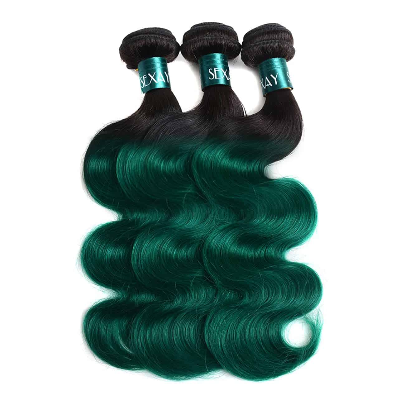 Paquetes de Cabello Humano Verde SEXAY Pelo Rizado - Imagen 6
