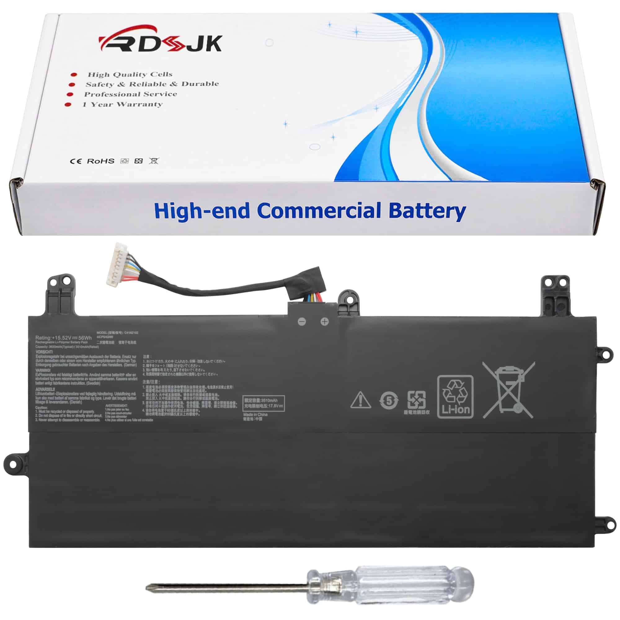 Batería de Laptop RDSJ C41N2102 C41N2102-1 para Asus NR2201