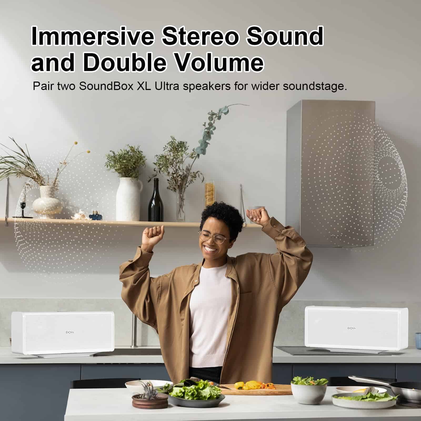 Altavoz Bluetooth DOSS SoundBox Ultra con -Blanco - Image 6