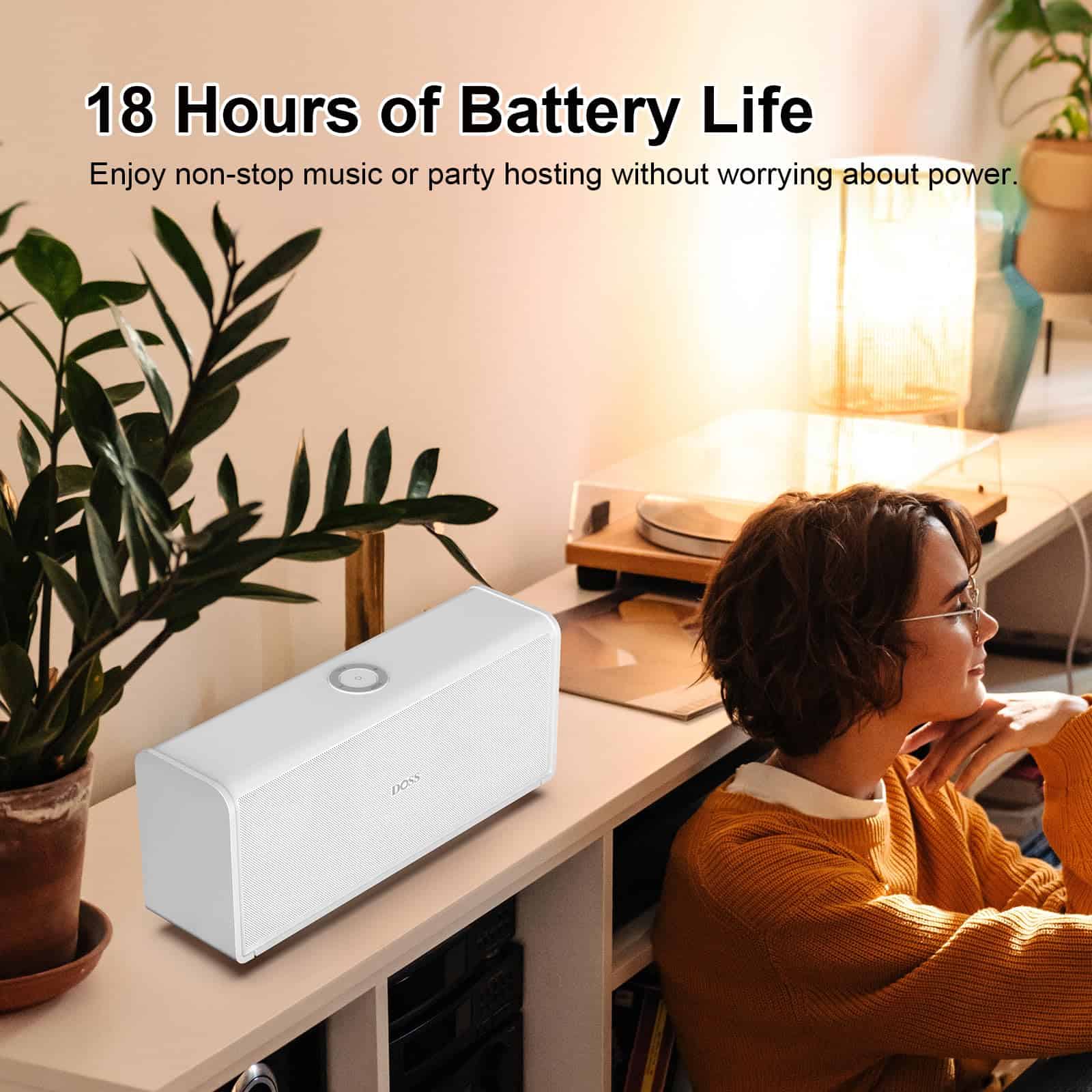 Altavoz Bluetooth DOSS SoundBox Ultra con -Blanco - Image 8