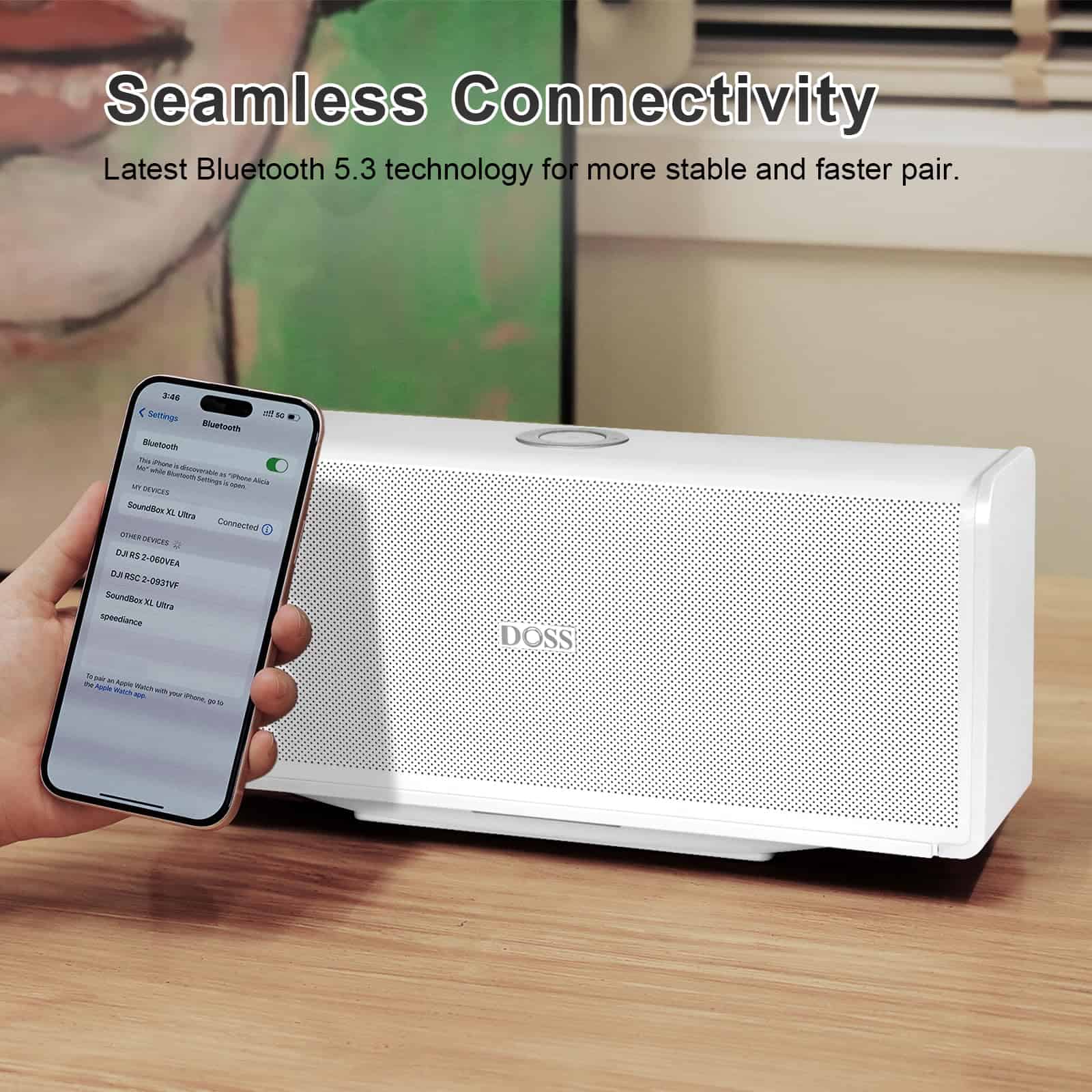 Altavoz Bluetooth DOSS SoundBox Ultra con -Blanco - Image 7