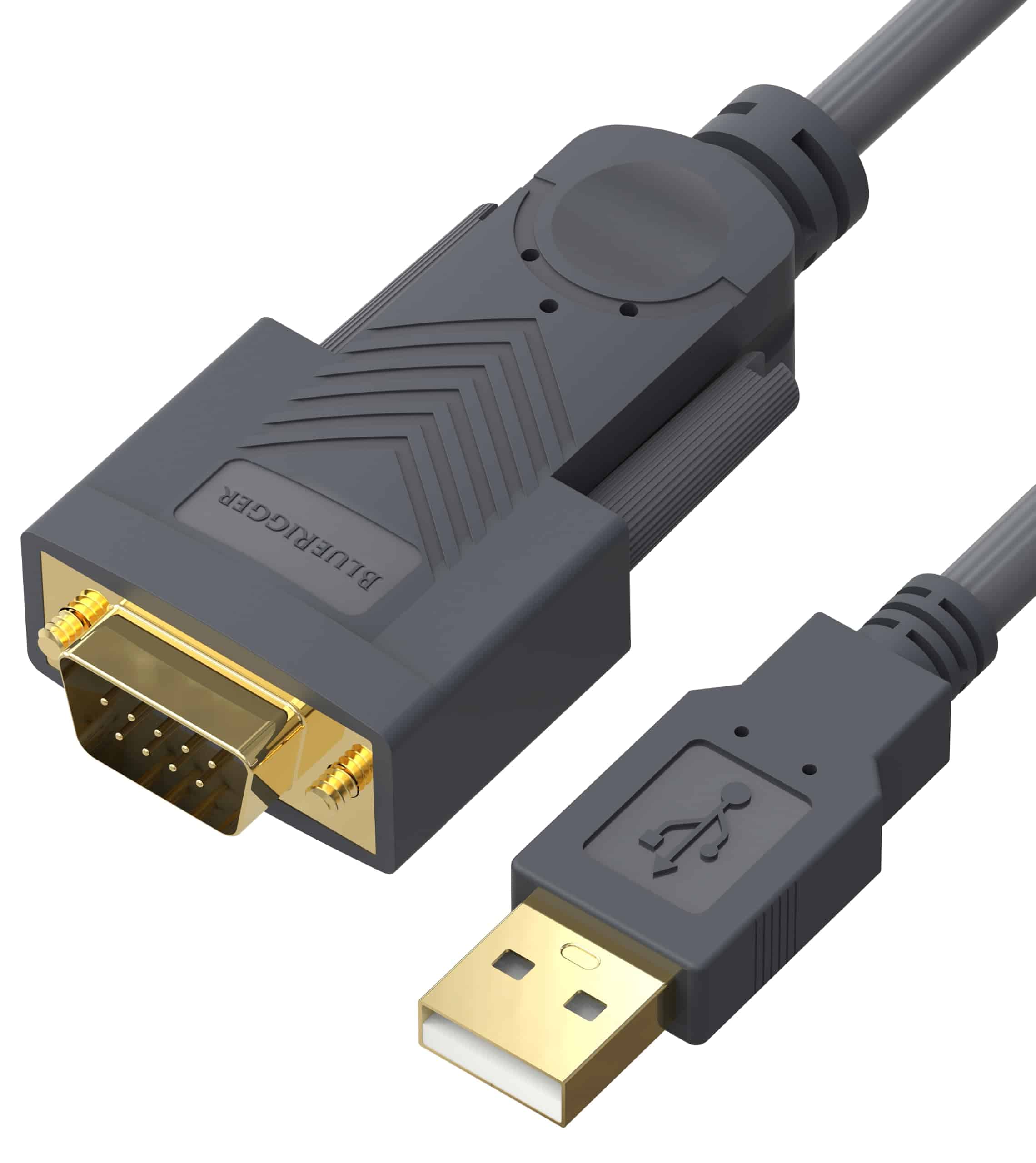Cable adaptador USB a RS232 Serial BlueRigger (10 pies, USB