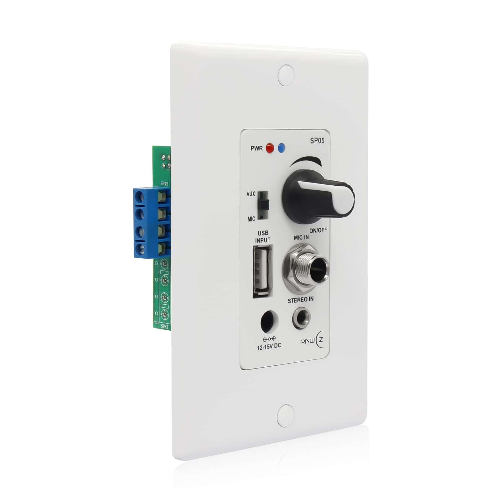 PNWCZ Amplificador de Control de Audio en Pared Receptor