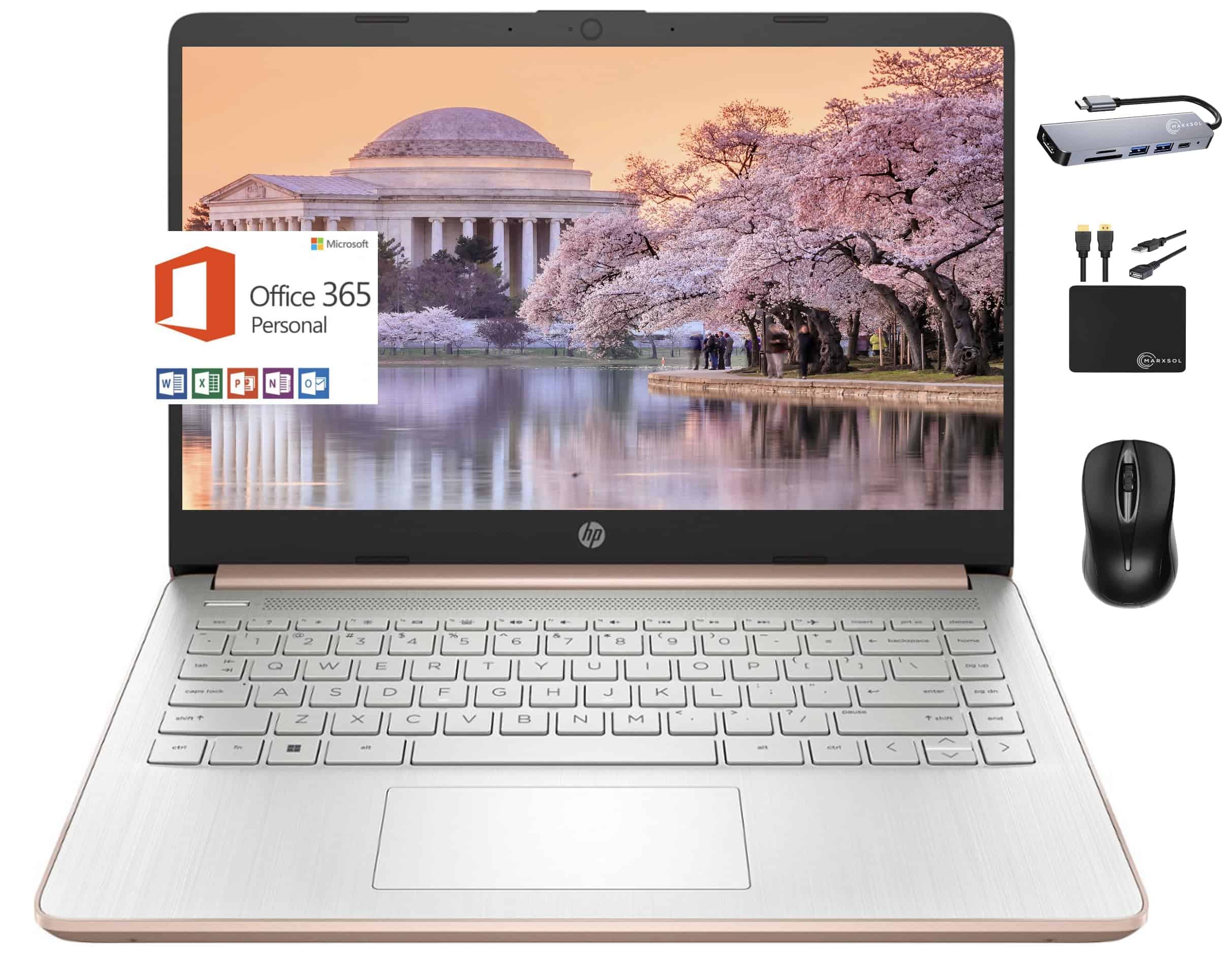 Laptop HP Marxsol 14'' Intel N4120 4GB 128GB -Rosa