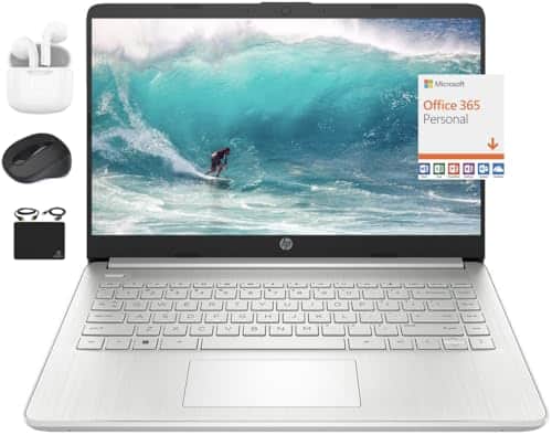 Laptop HP 14 14'' Intel N4120 4GB 128GB Windows 11-Plateado