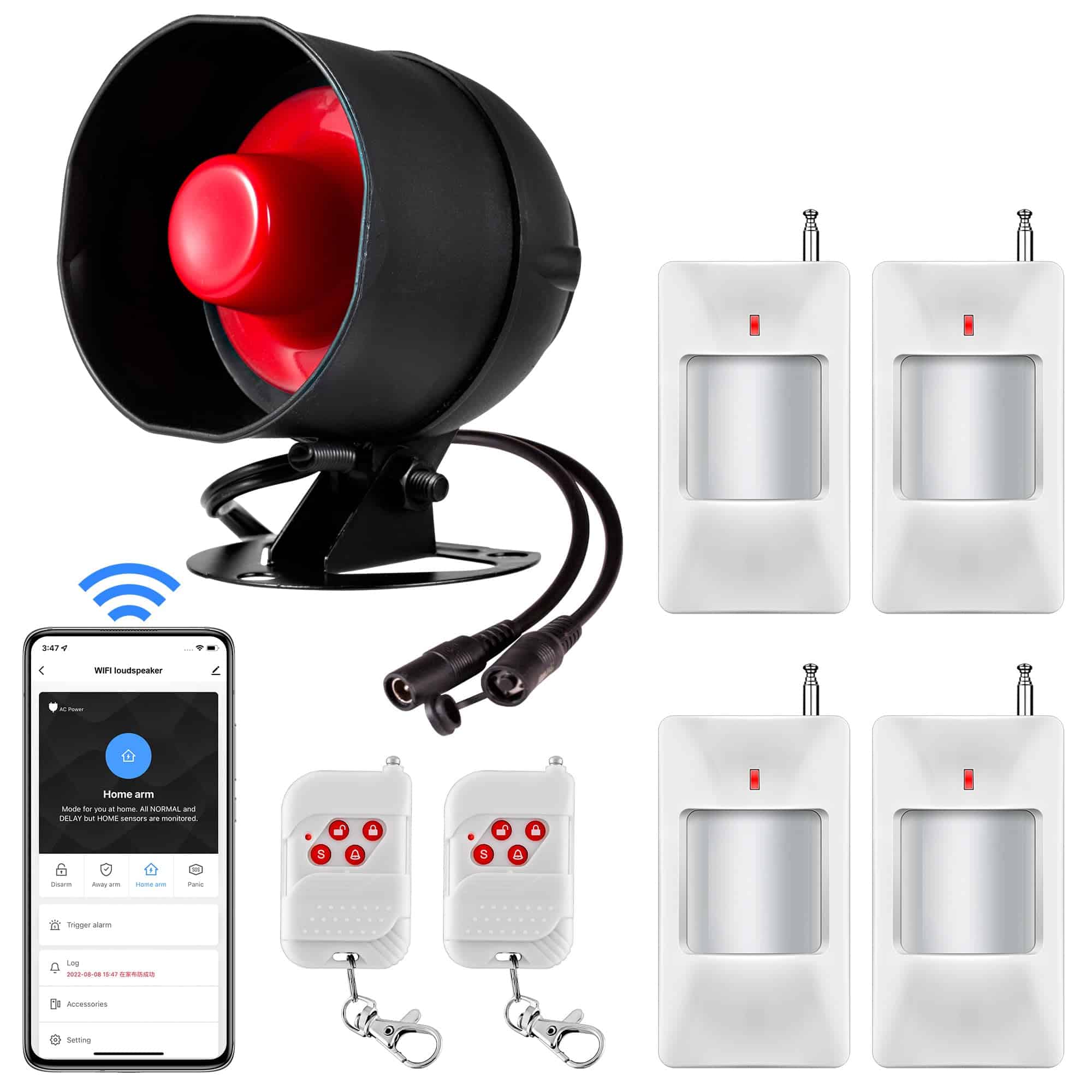 Sistema de Seguridad para el Hogar con WiFi, Sistema de