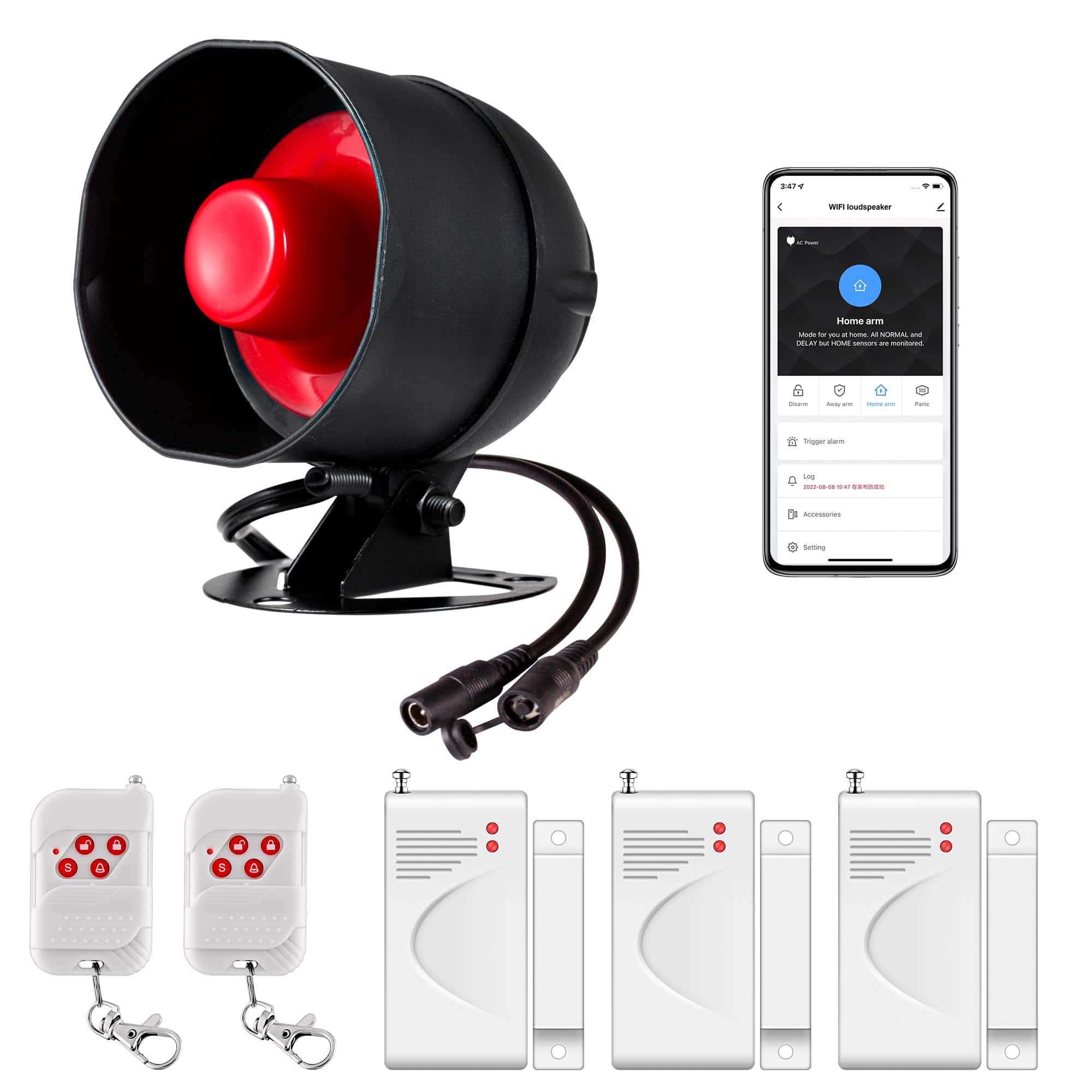 Sistema de Seguridad Doméstica con Alarma WiFi, Sistema de