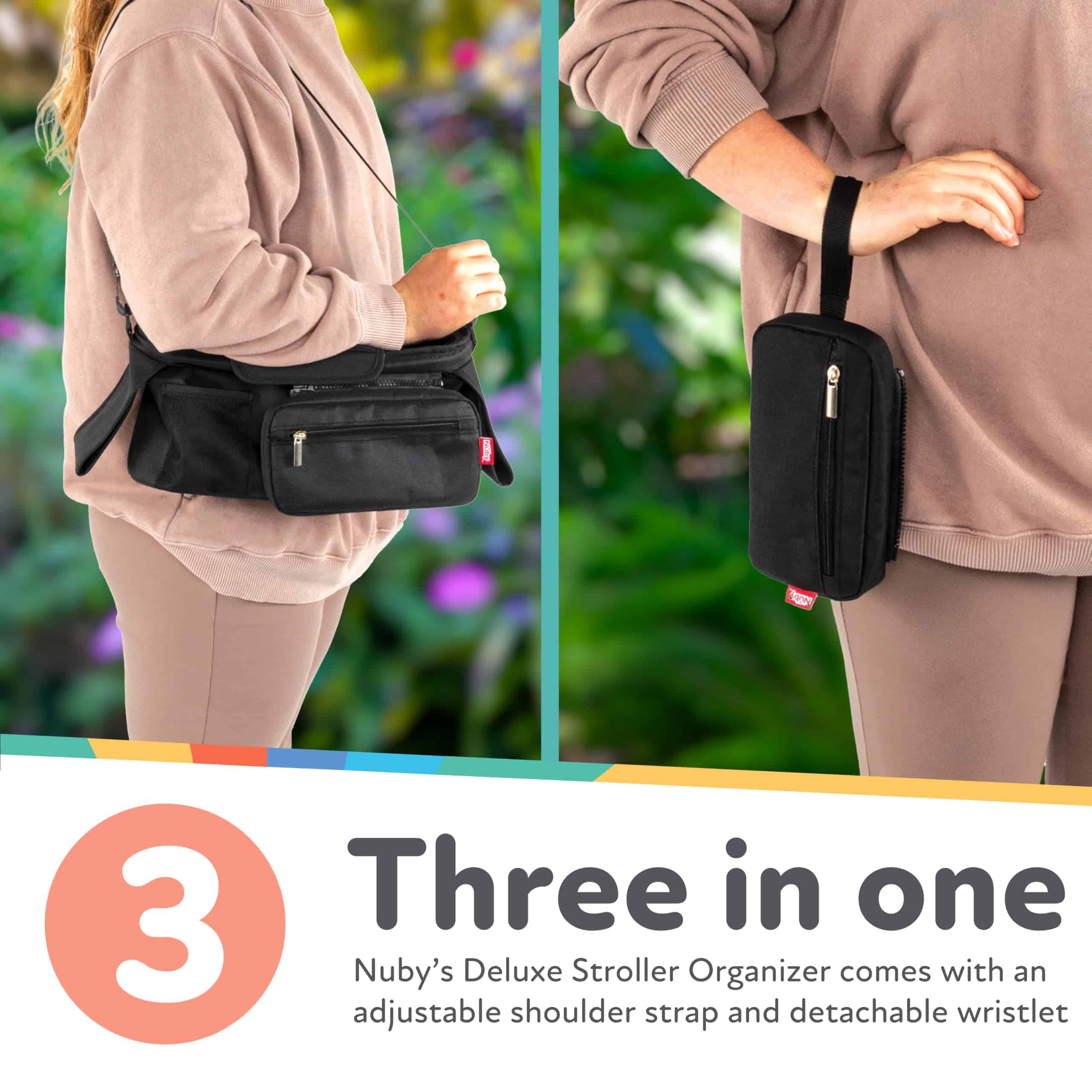 Organizador de Cochecito Nuby Deluxe con Bolsa Desmontable - Image 5
