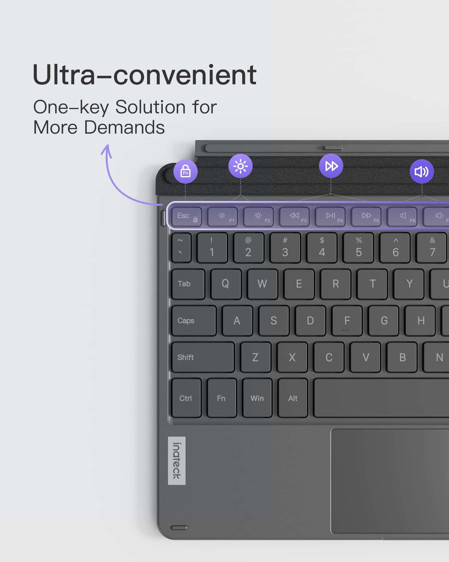 Teclado Inalámbrico Inateck para Surface Go, Bluetooth 5.3, - Image 6